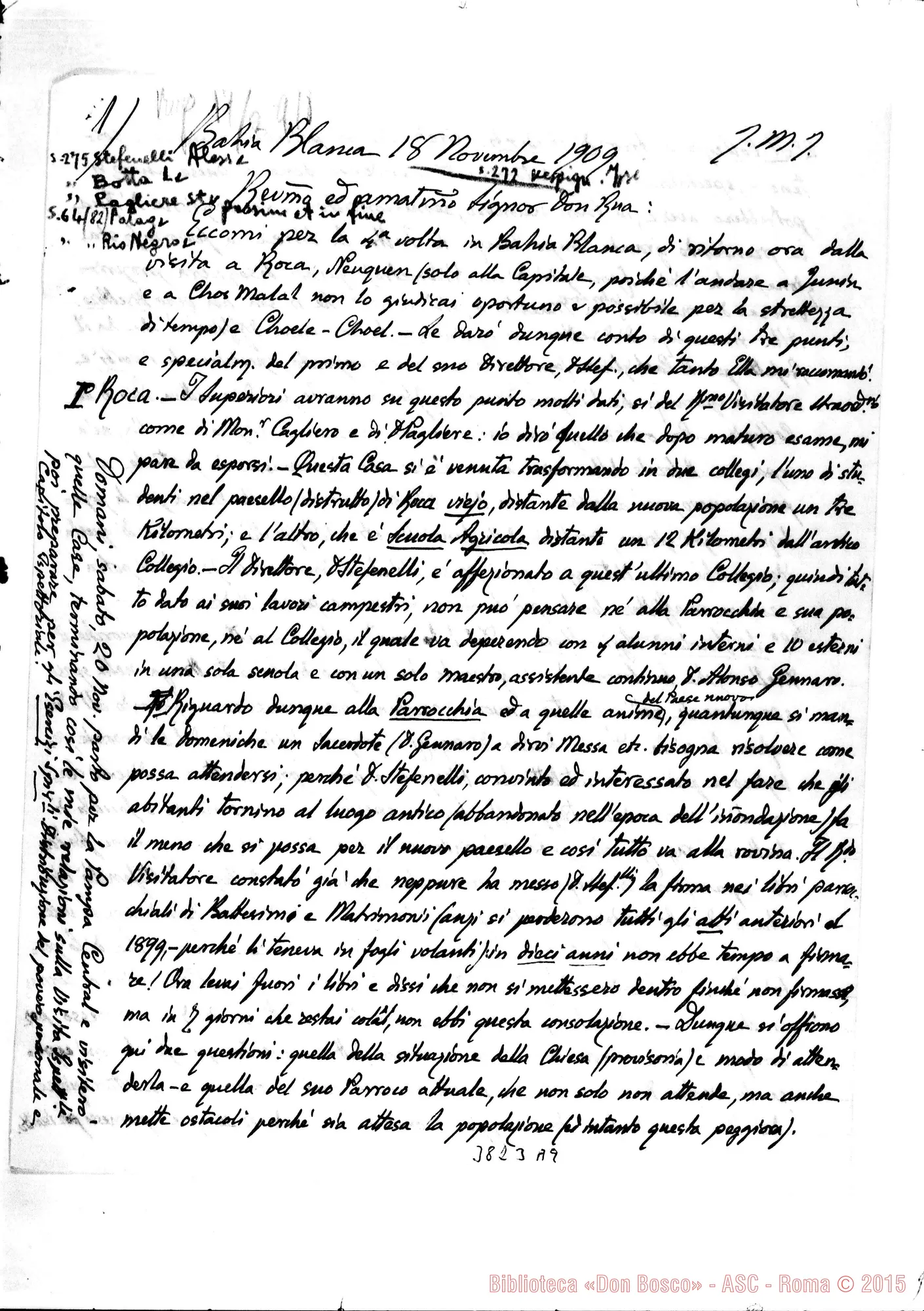 Fotogramma A 9 — « « Bahia Bianca, 18-11-1909