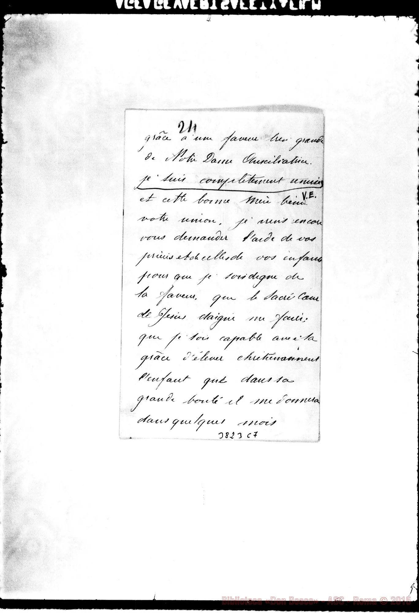 Fotogramma C 7 — Vidai Engaunan Marseille, 12-06-1888 Autogr. Rua