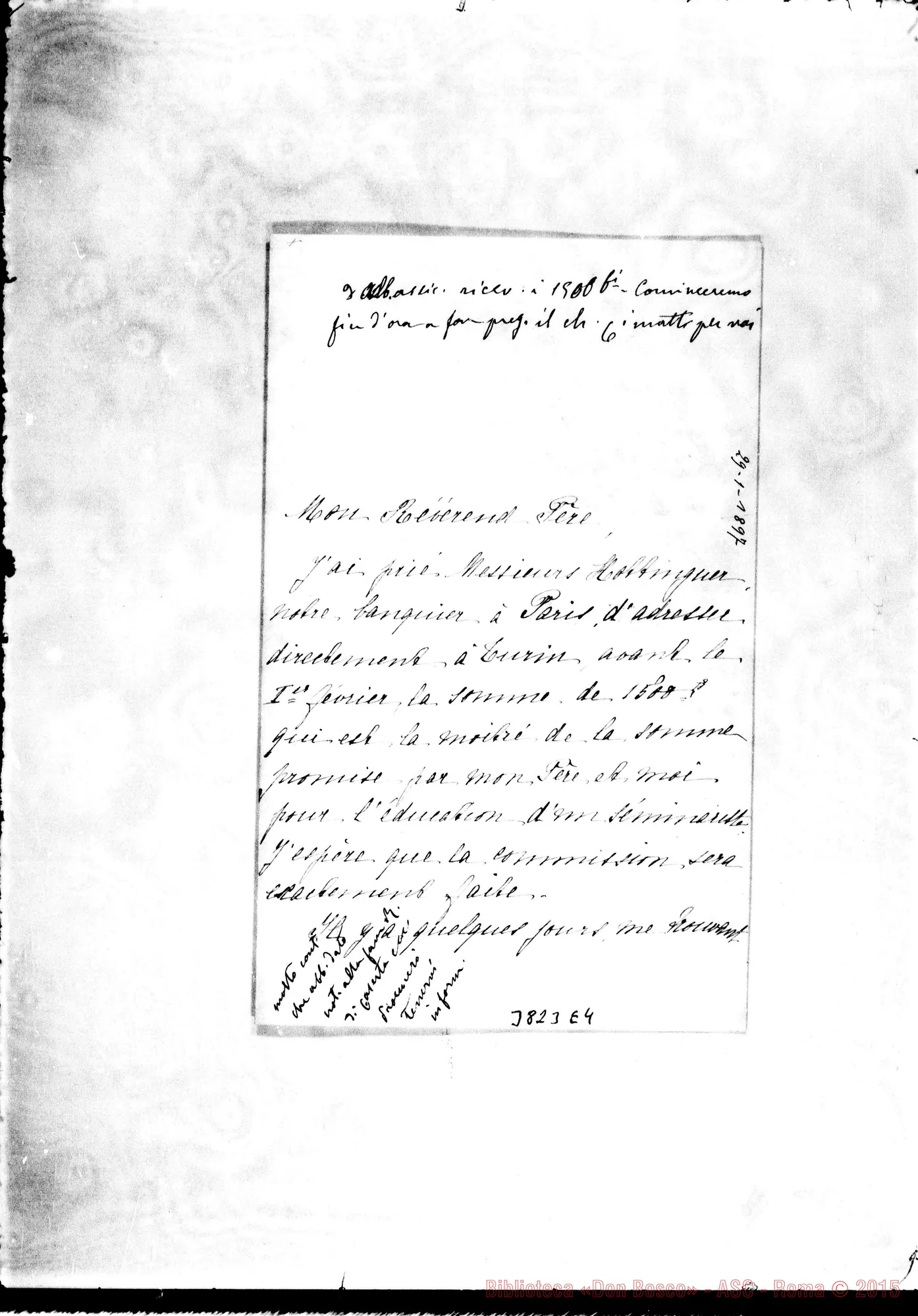 Fotogramma E 4 — Villeneuve Anne Marie Roquefort, 29-01-1897 Autogr. Rua