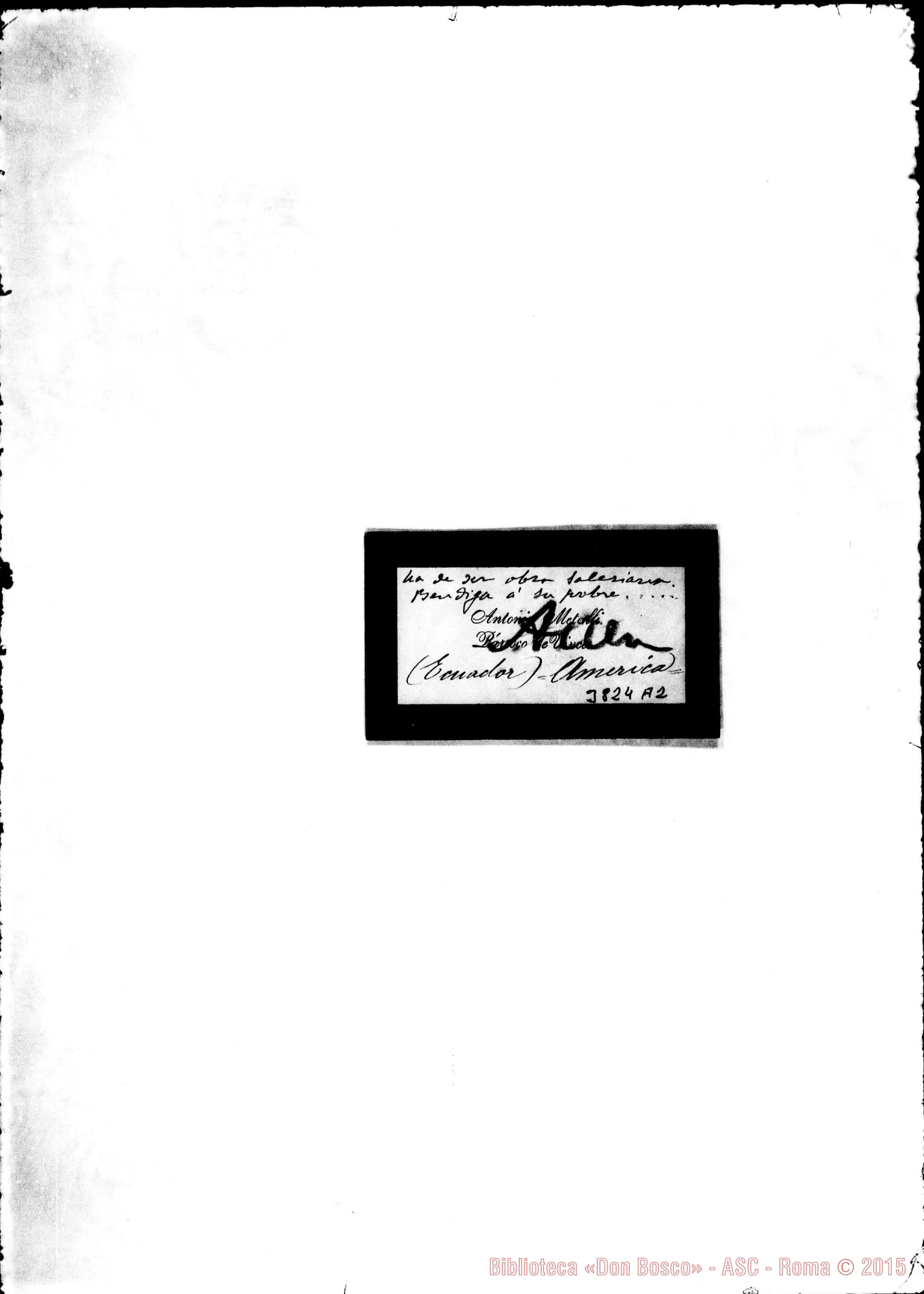 Fotogramma A 2 — VINCES, parroco di Vinces, 18-03-1893