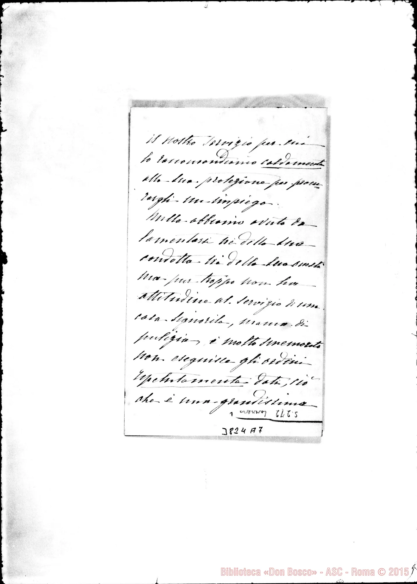 Fotogramma A 7 — Viry Maria Torino, 23-04-1897 Autogr. Rua