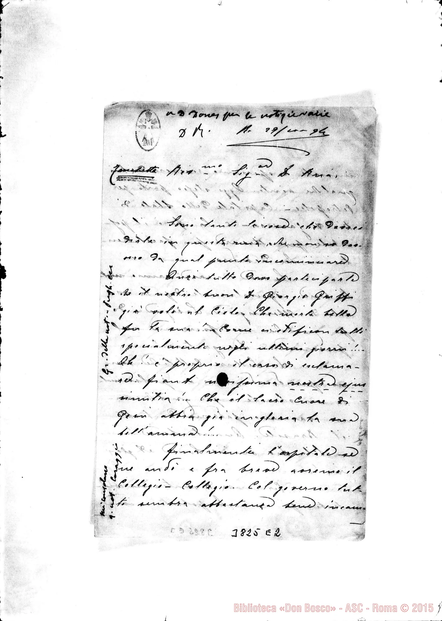 Fotogramma E 2 — « « Niteroi, 4-10-1894 Autogr. Rua