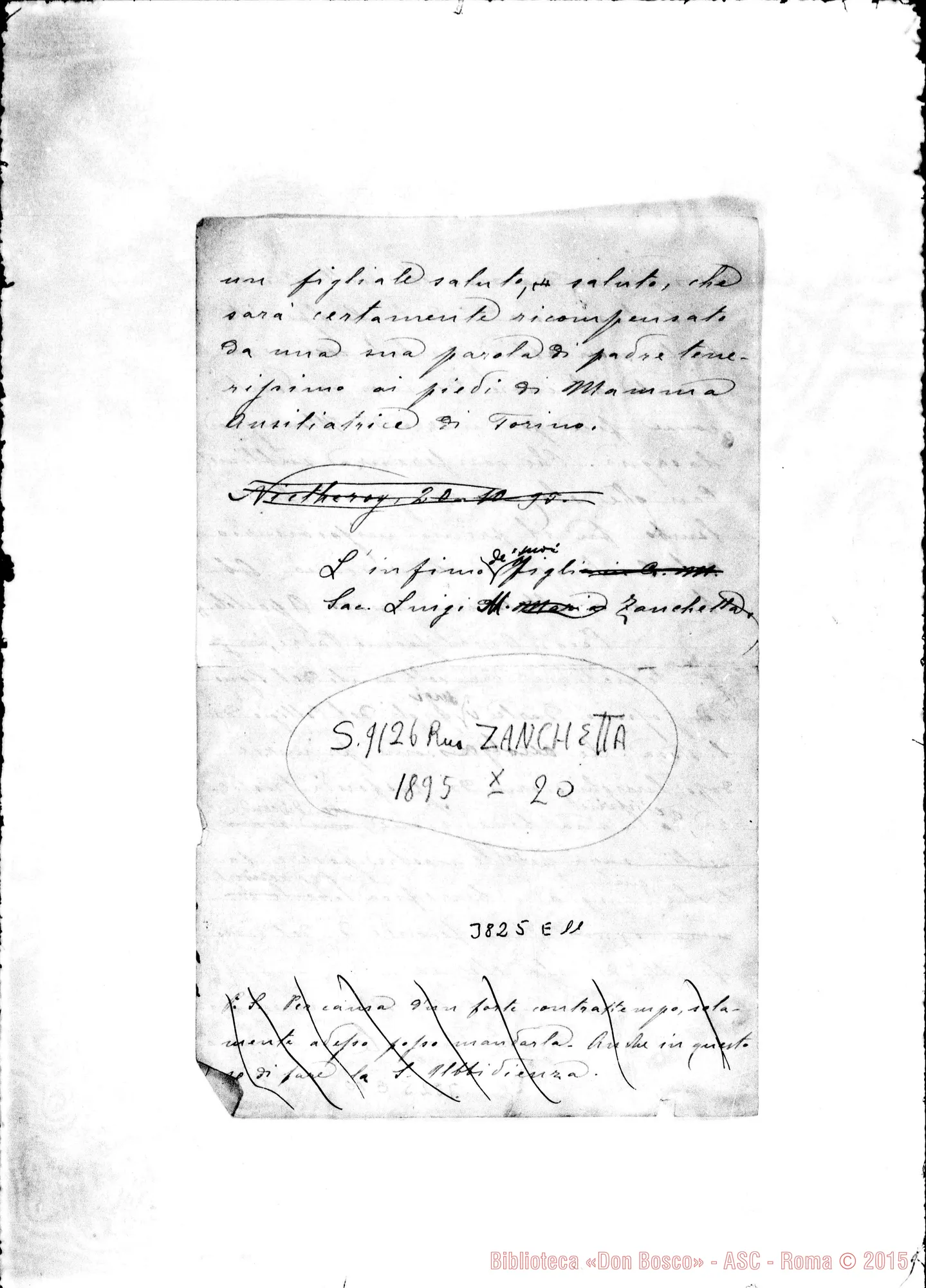 Fotogramma E 11 — « « Niteroi, 20-10-1895 Autogr. Rua