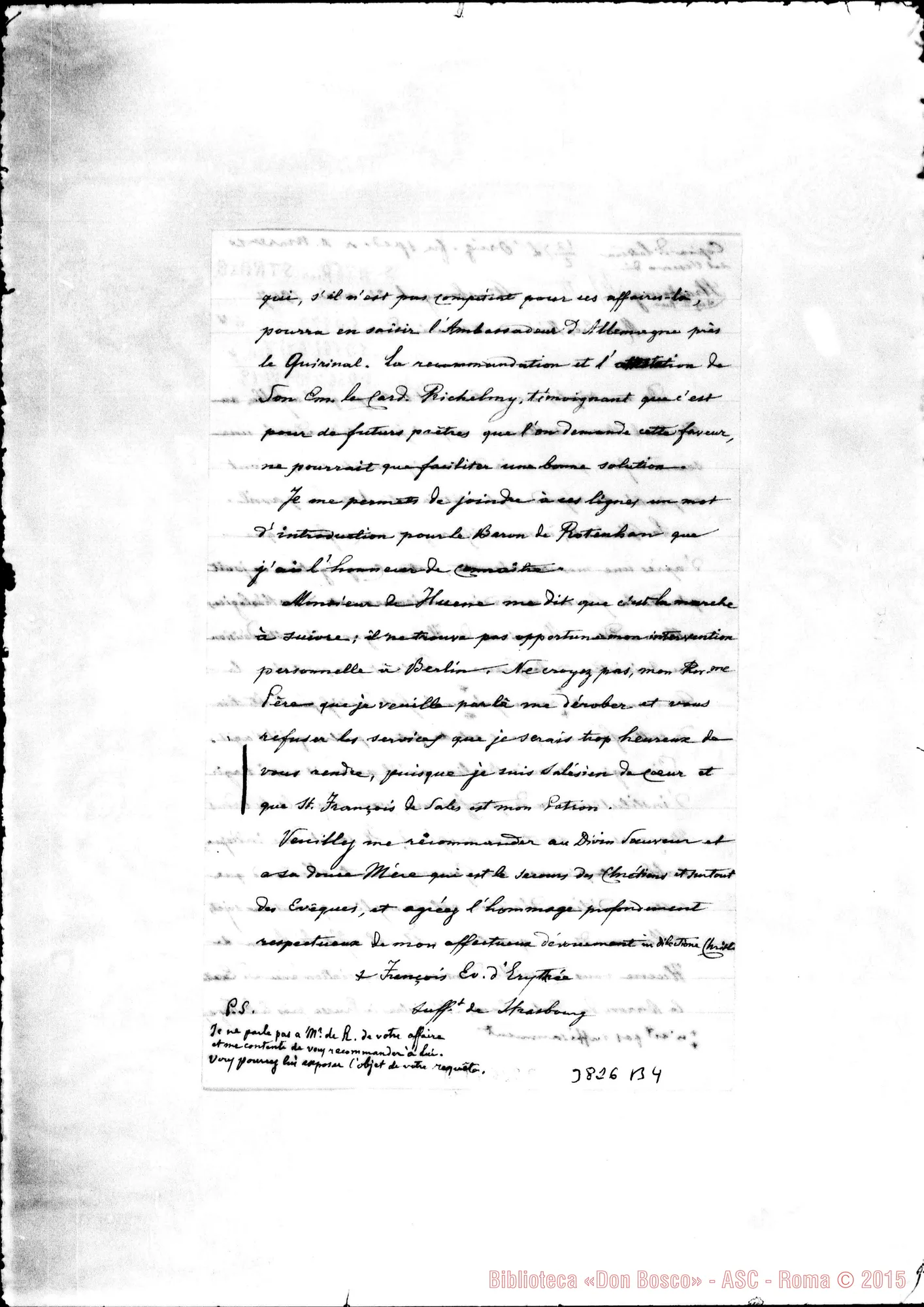 Fotogramma B 4 — « « Strasbourg, 24-05-1907 Autogr. Rua Copia
