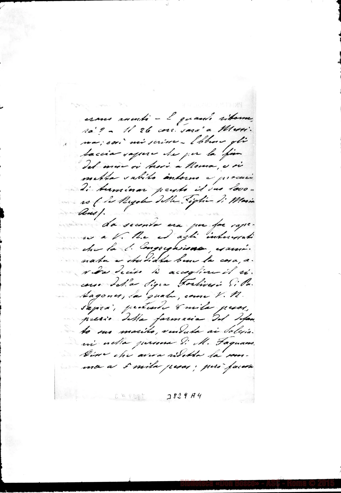 Fotogramma A 4 — « « Roma, 13-11-1905 Affare Forlivesi
