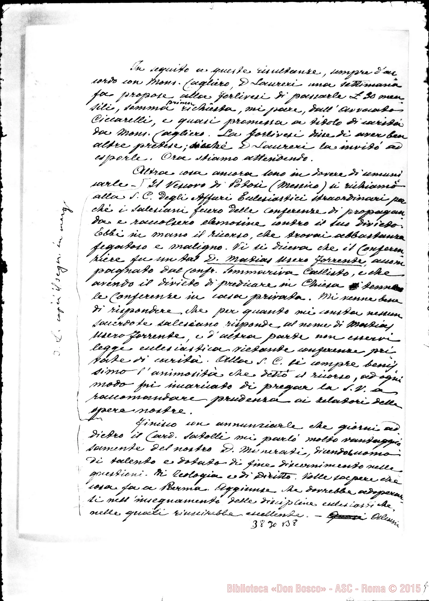 Fotogramma B 8 — « « Roma, 28-12-1905 Autogr. Rua Forlivesi