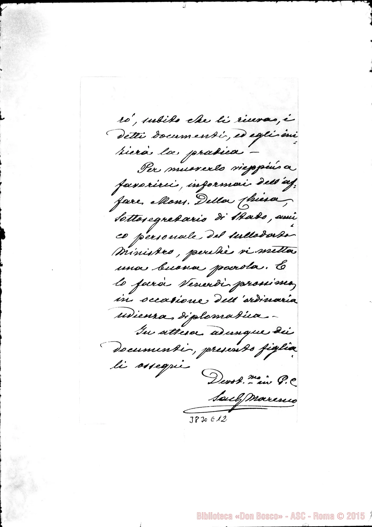 Fotogramma E 12 — « « Roma, 18-06-1907