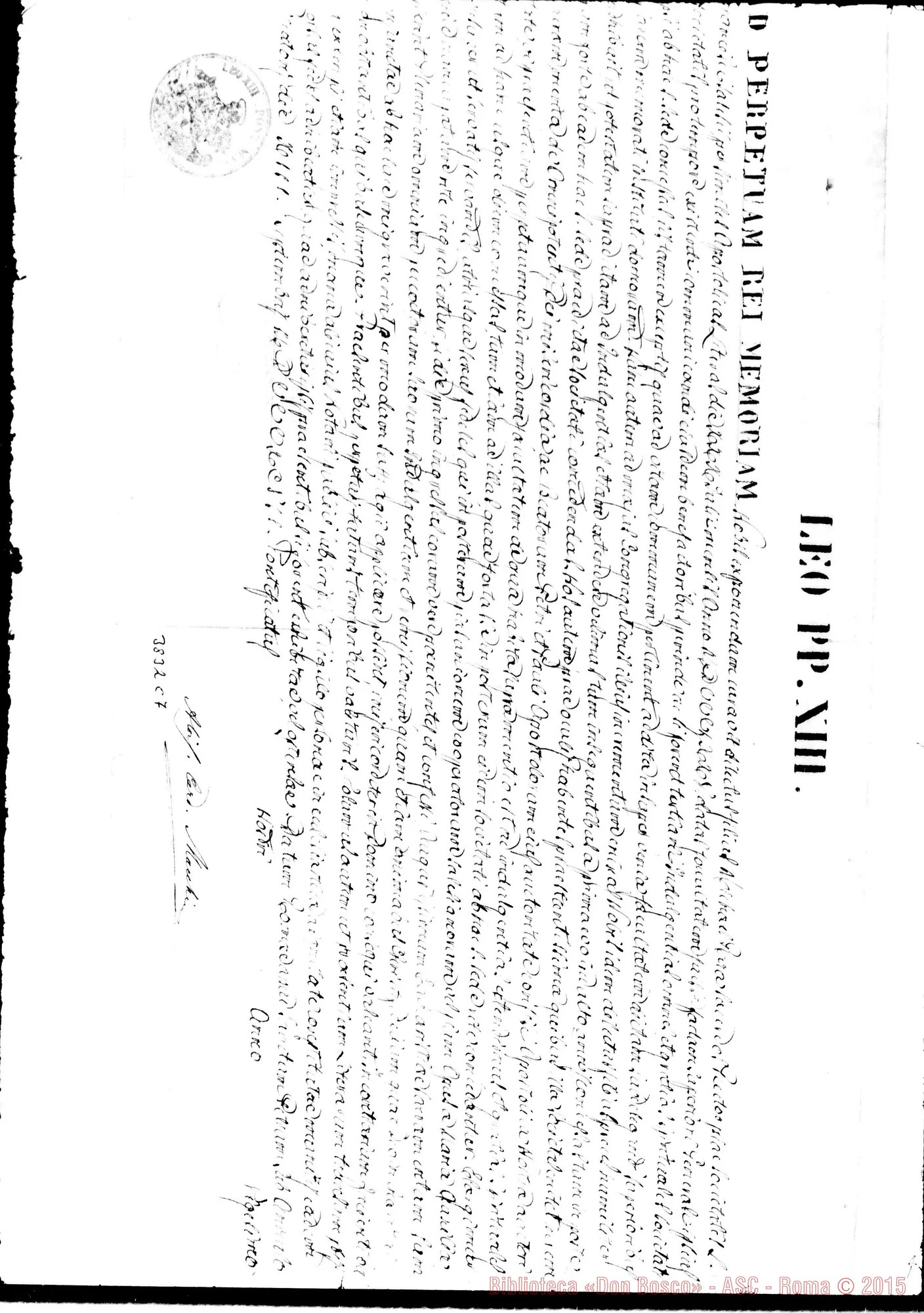 Fotogramma C 7 — Rescritto originale in pergamena