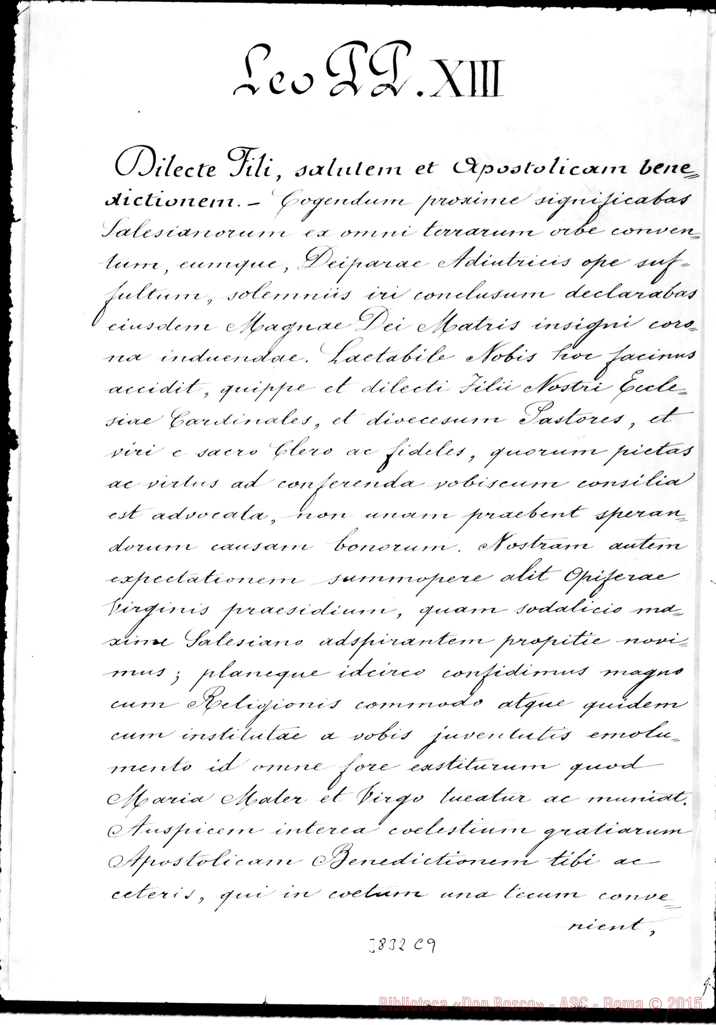 Fotogramma C 9 — Leone XIII-Don Rua. Roma, 12-05-1903