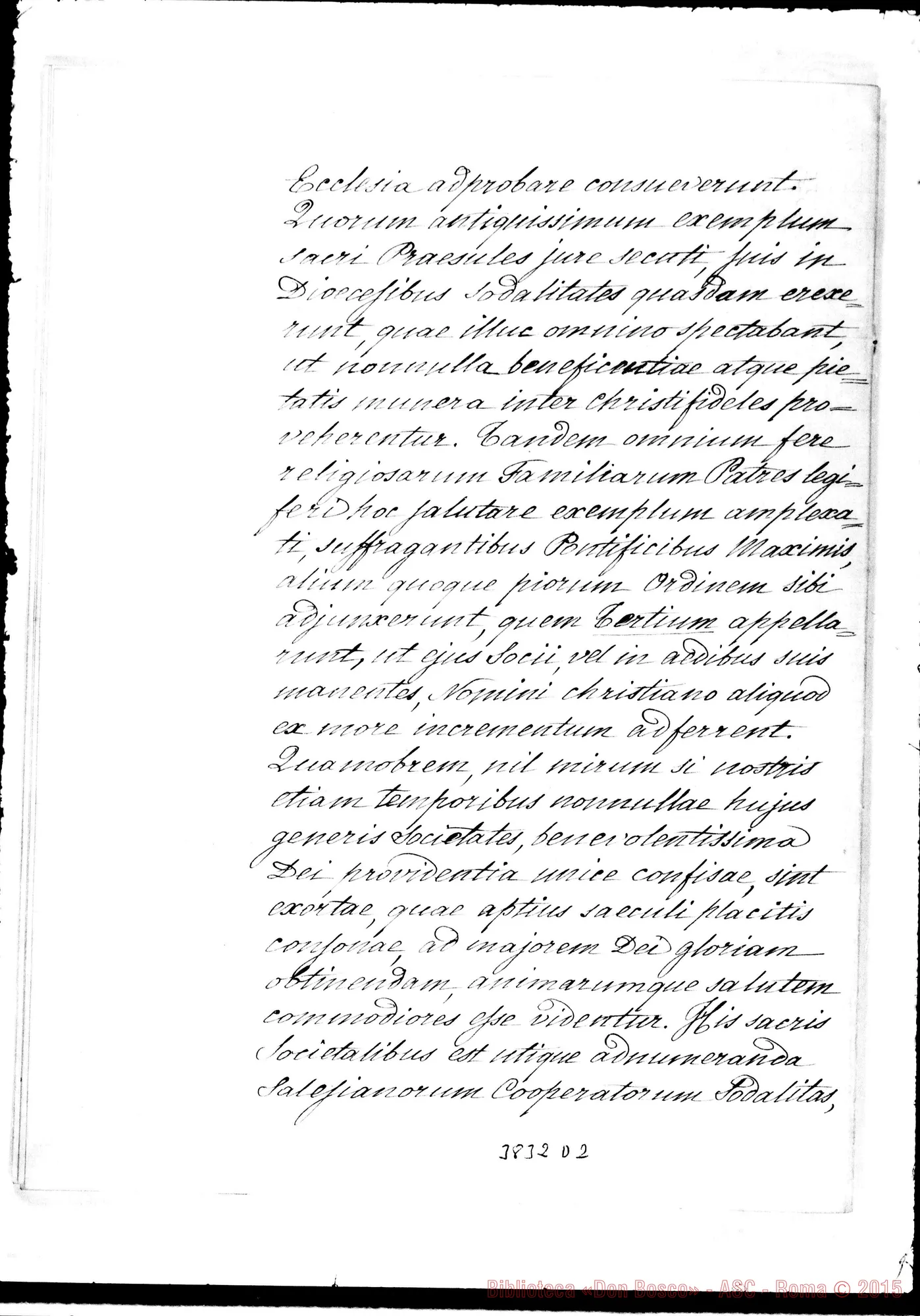 Fotogramma D 2 — Don Rua-Beatissimo Padre. Torino, 27-07-1904. Firma autogr. Rua