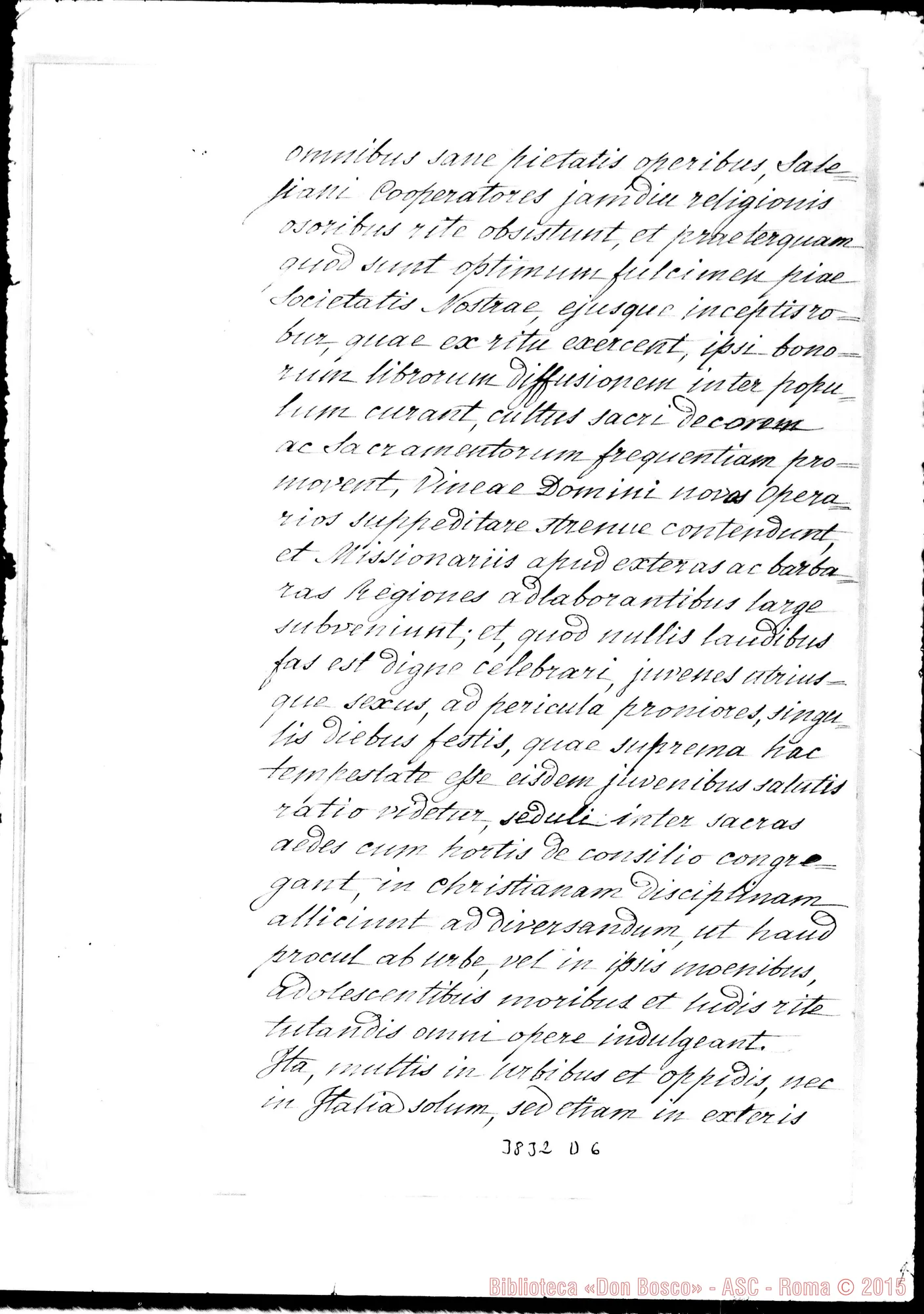 Fotogramma D 6 — Don Rua-Beatissimo Padre. Torino, 27-07-1904. Firma autogr. Rua
