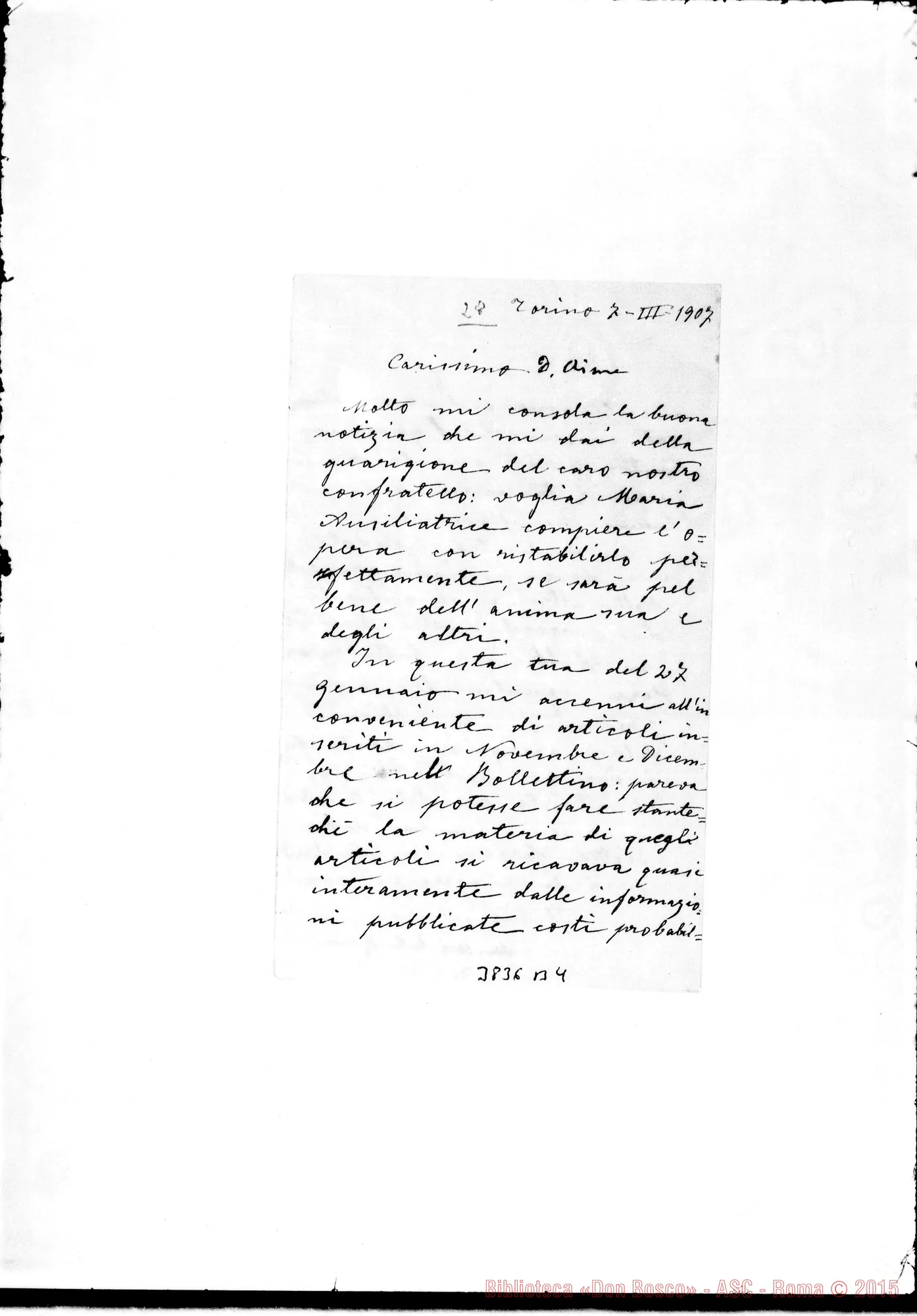 Fotogramma B 4 — « « Torino, 7-03-1907