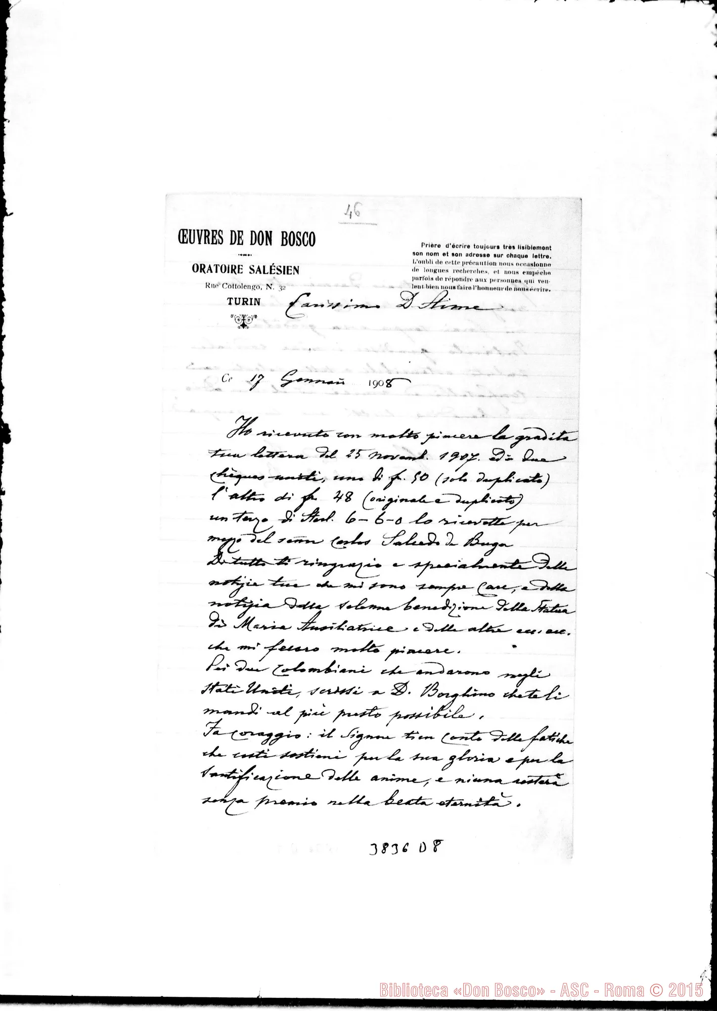 Fotogramma D 8 — « « Torino, 17-01-1908