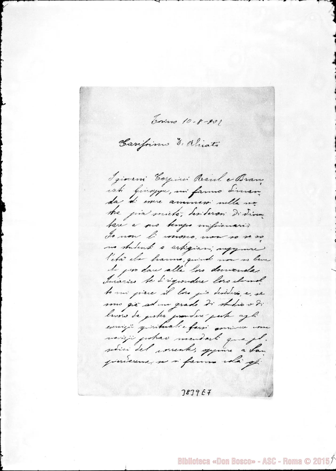 Fotogramma E 7 — « « Torino, 10-08-1907