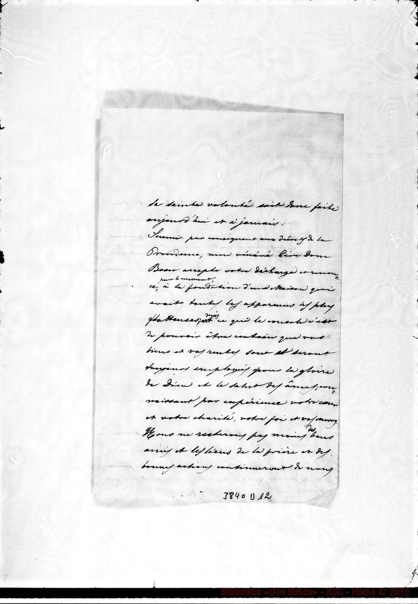 Fotogramma D 12 — « Très honoré.. Torino, 5-06-1885