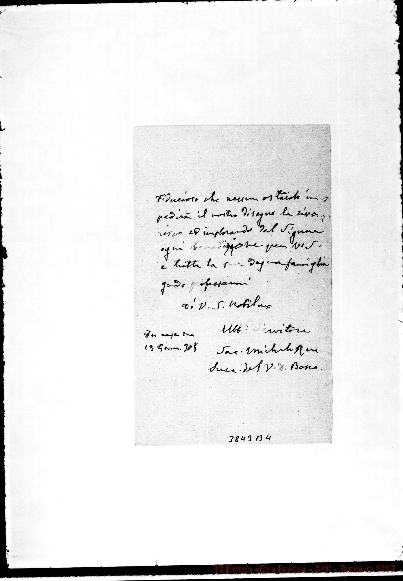 Fotogramma B 4 — « Sig. Marchese Torino, 18-01-1906