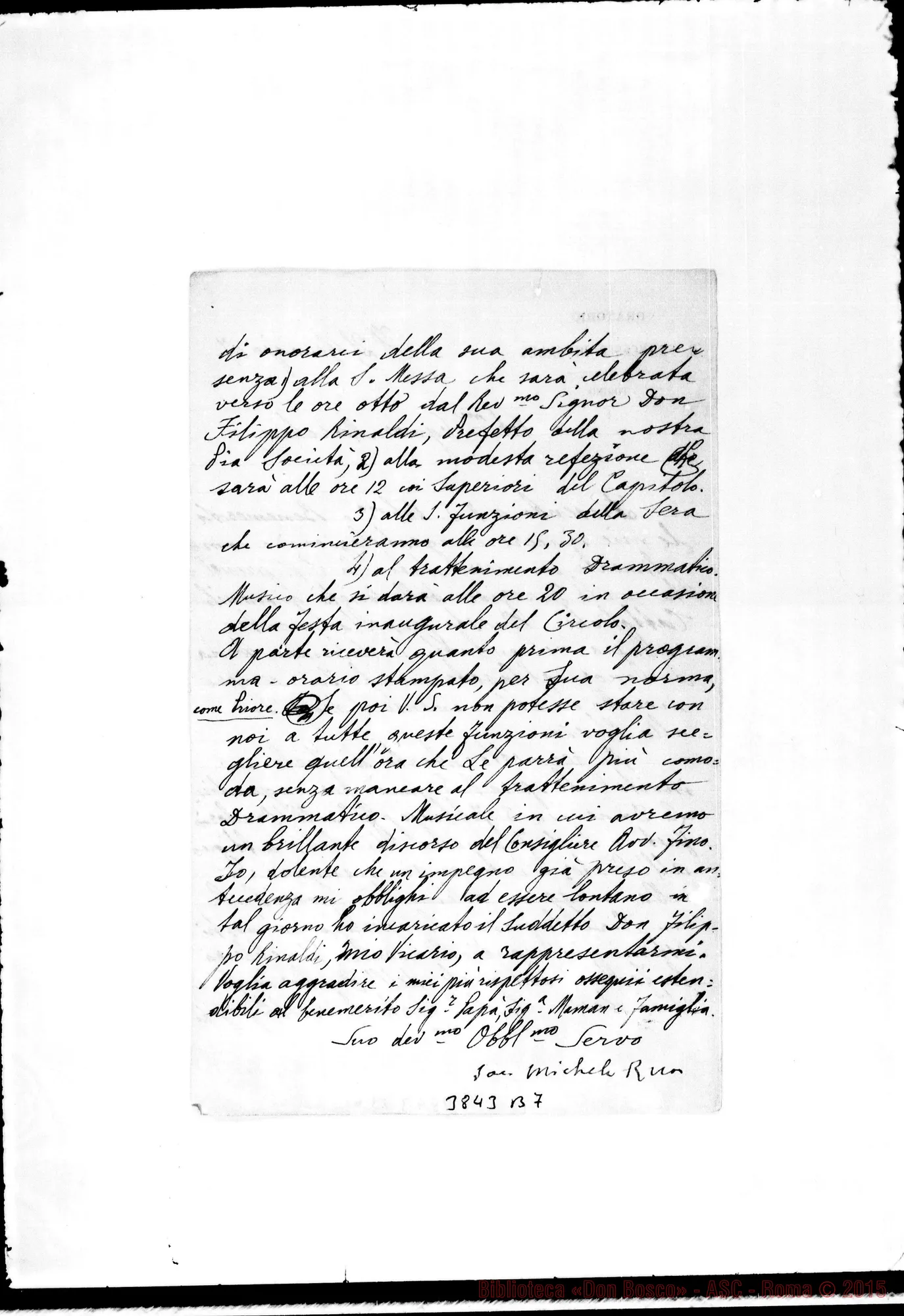 Fotogramma B 7 — « Sig. Marchese Torino, 21-01-1907