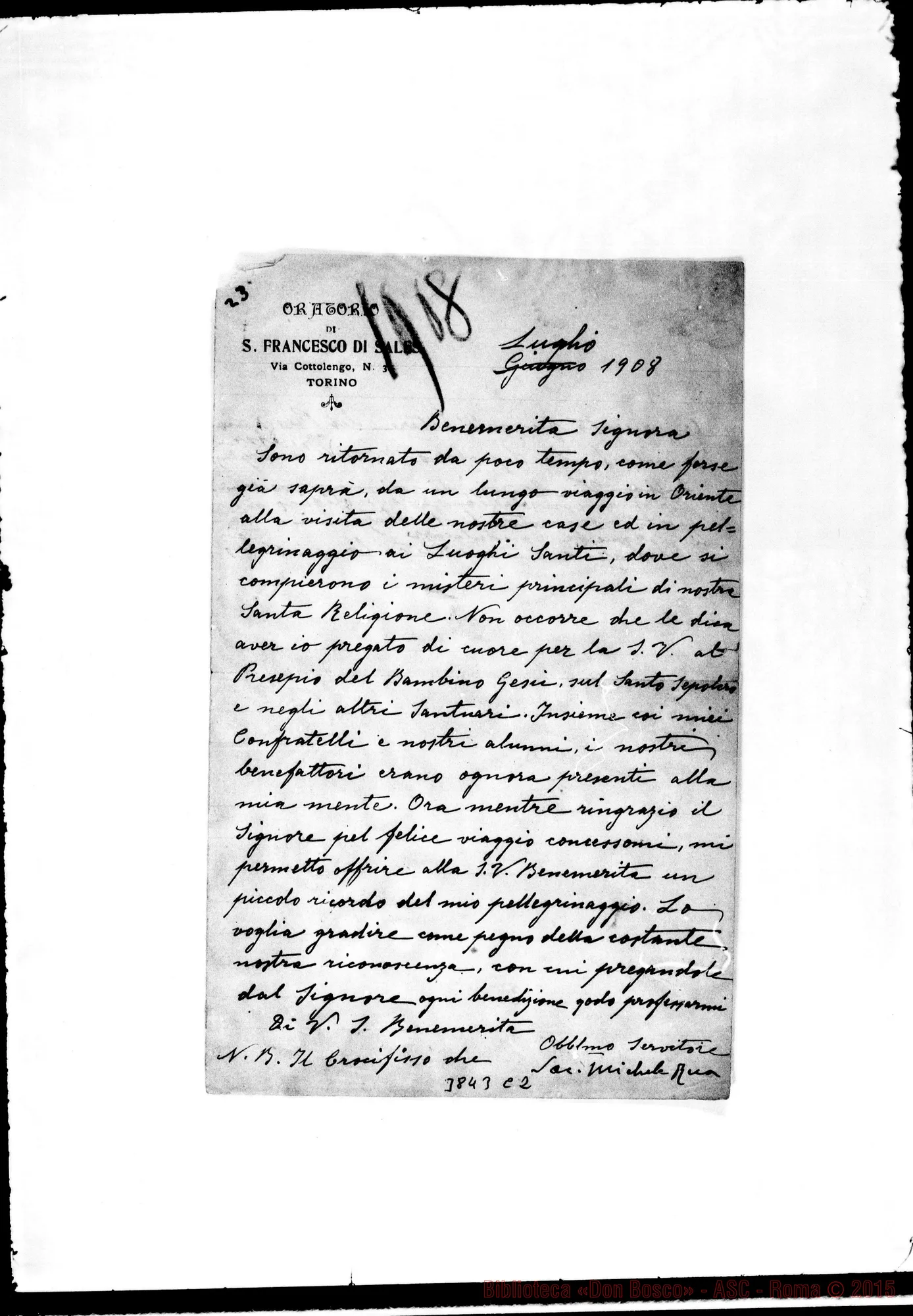 Fotogramma C 2 — « Sig.ra Torino, 07-1908