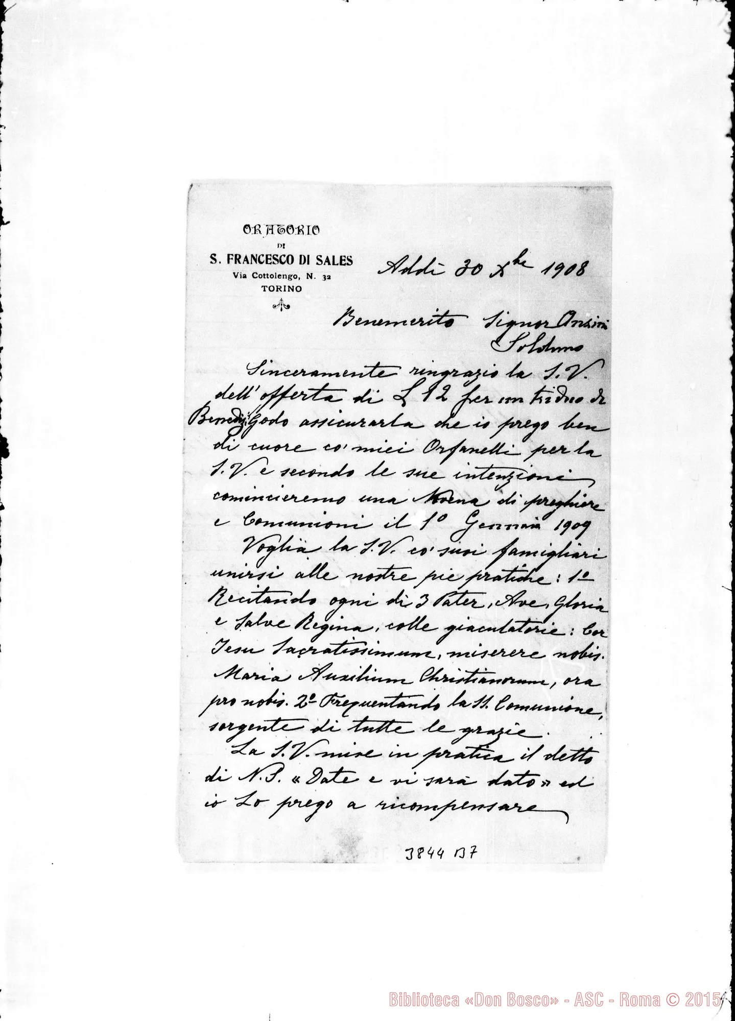 Fotogramma B 7 — Anzini Solduno Torino, 30-12-1908