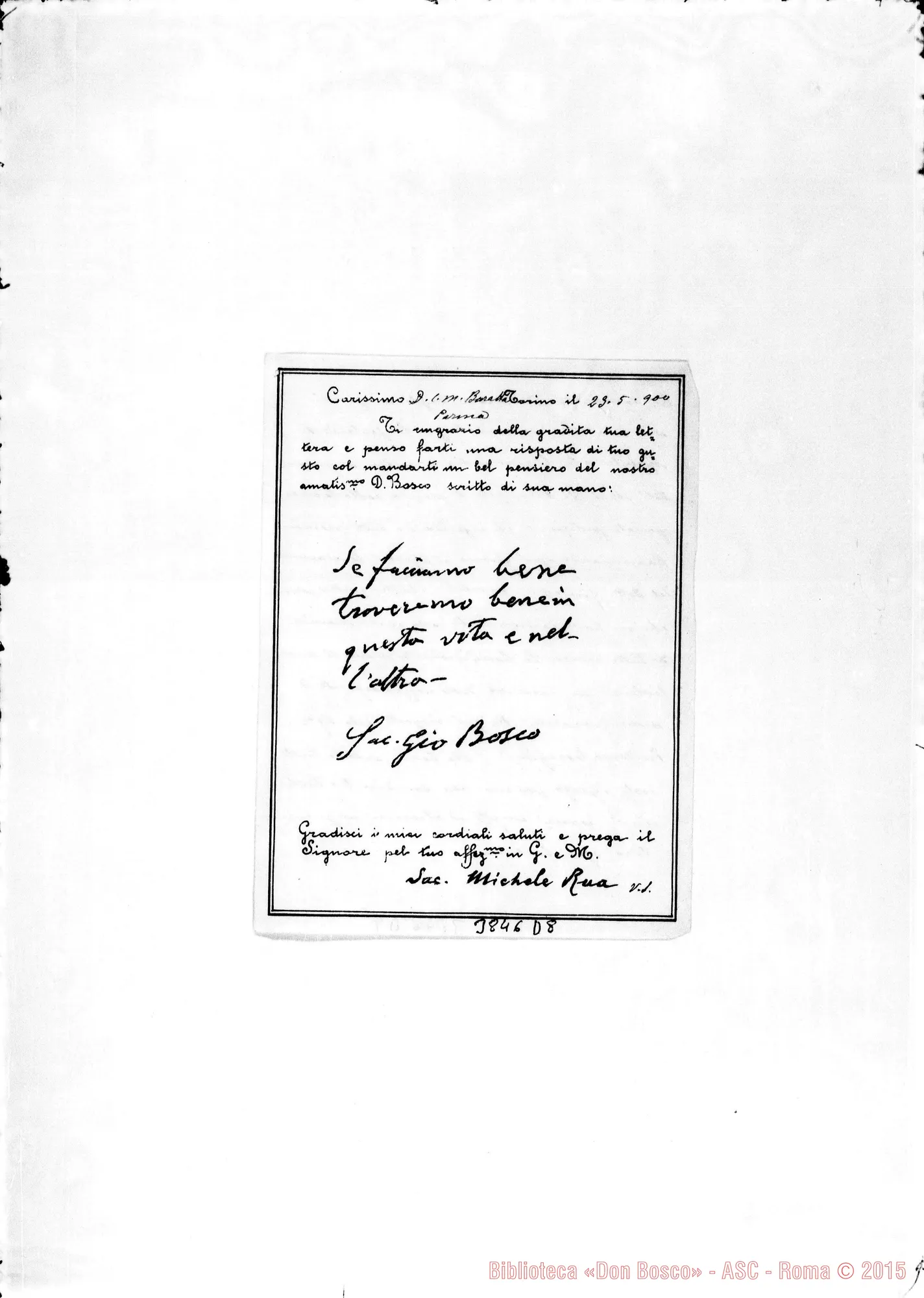 Fotogramma D 8 — « « Torino, 23-05-1900