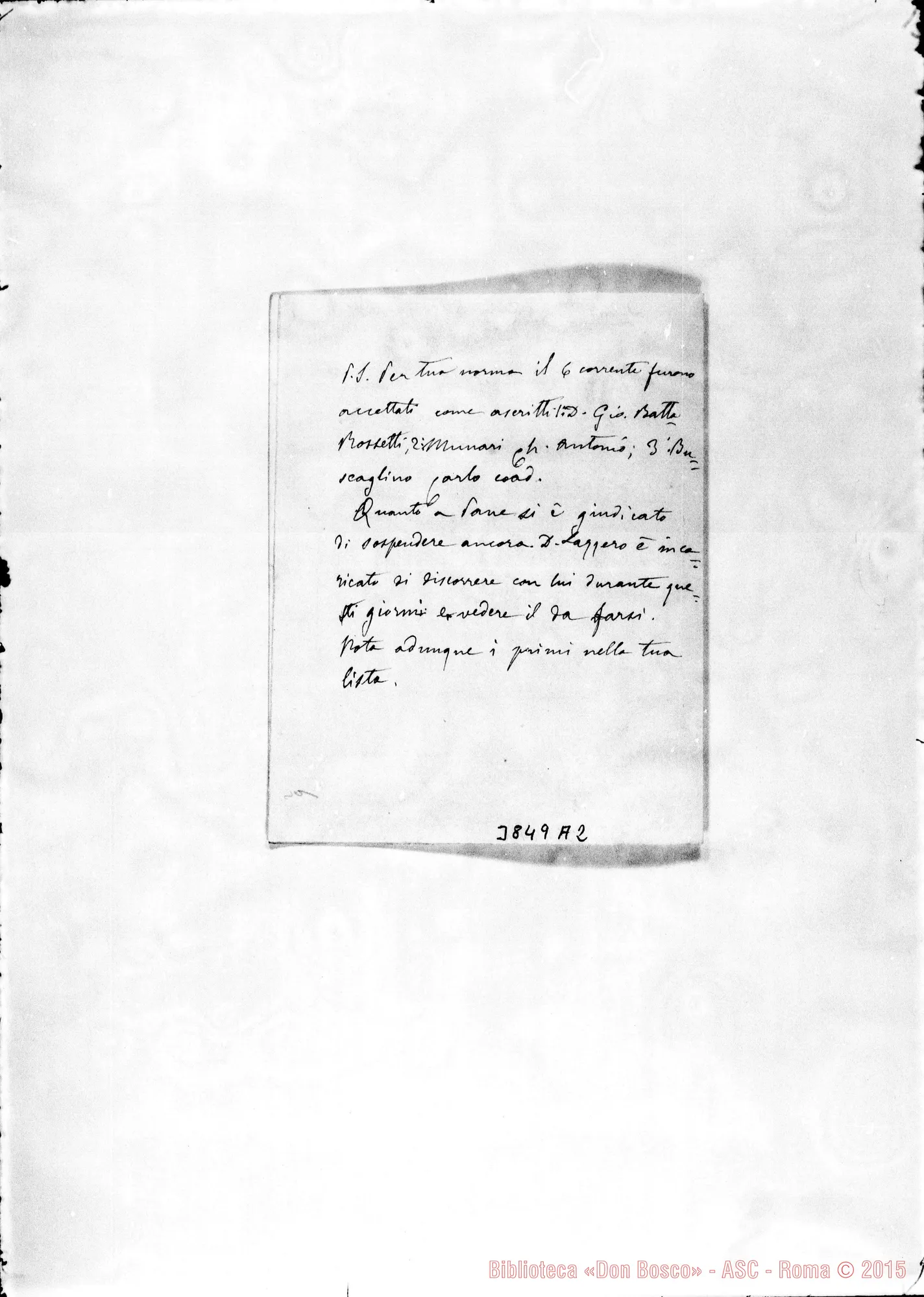 Fotogramma A 2 — « « Torino, 11-06-1881