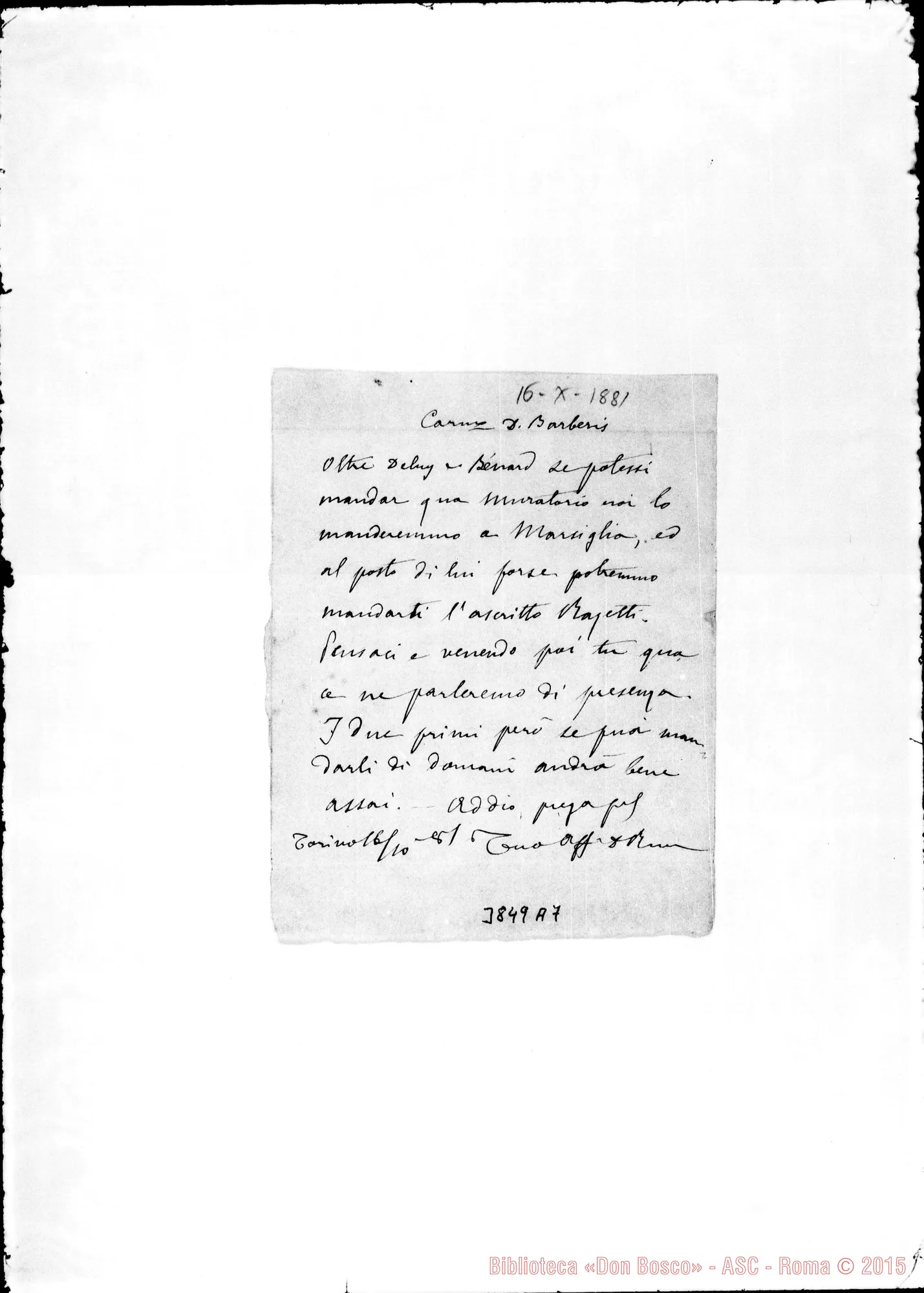 Fotogramma A 7 — « « Torino, 16-10-1881
