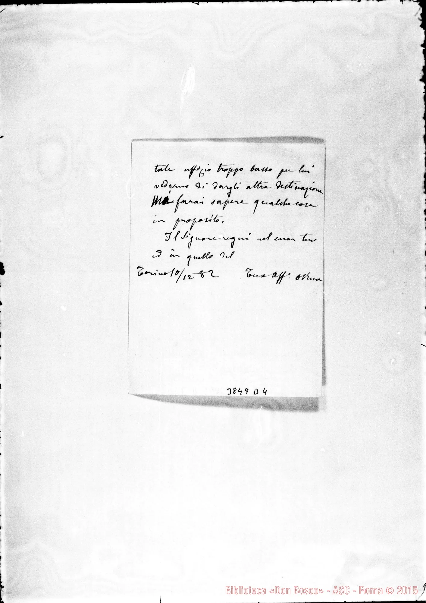 Fotogramma D 4 — « « Torino, 10-12-1882