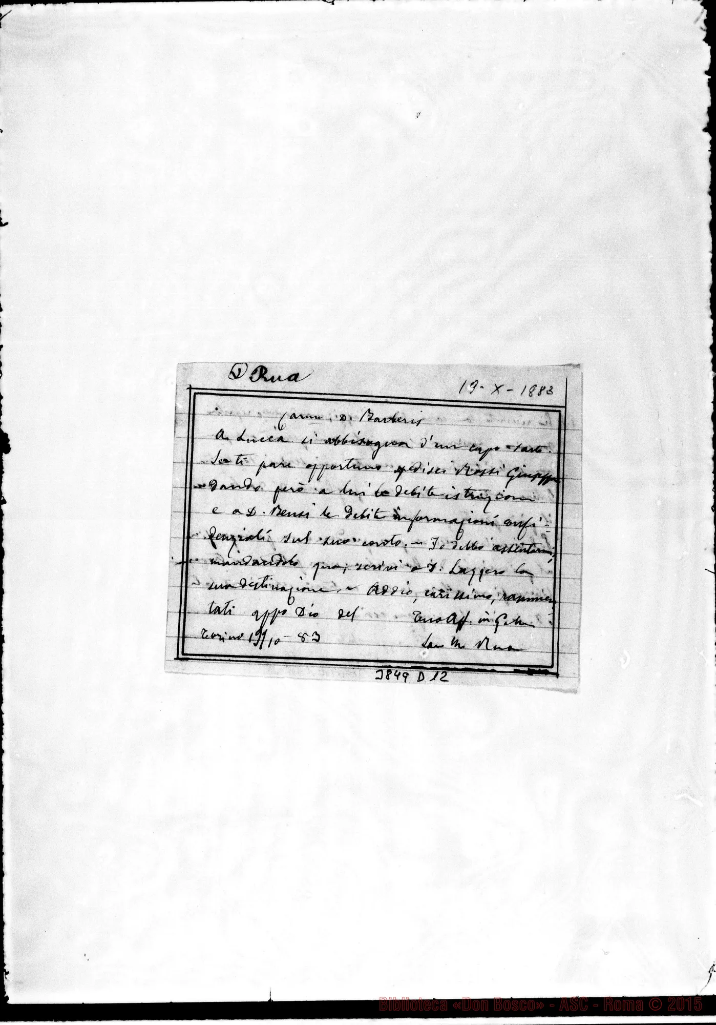 Fotogramma D 12 — « - Torino, 19-10-1883