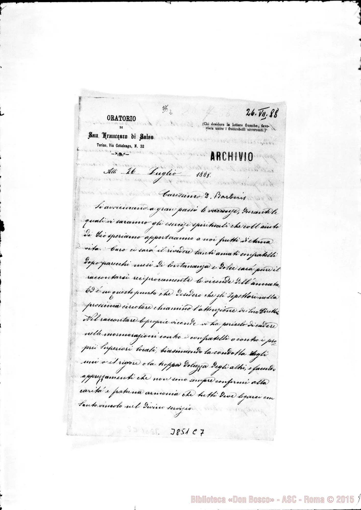 Fotogramma C 7 — « « Torino, 26-07-1888