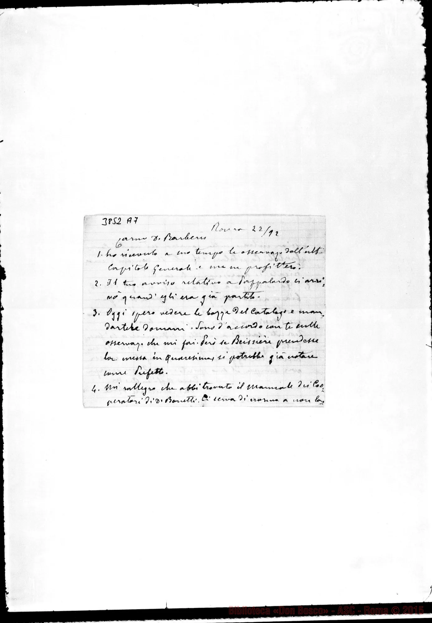 Fotogramma A 7 — « « Roma, 22-01-1892