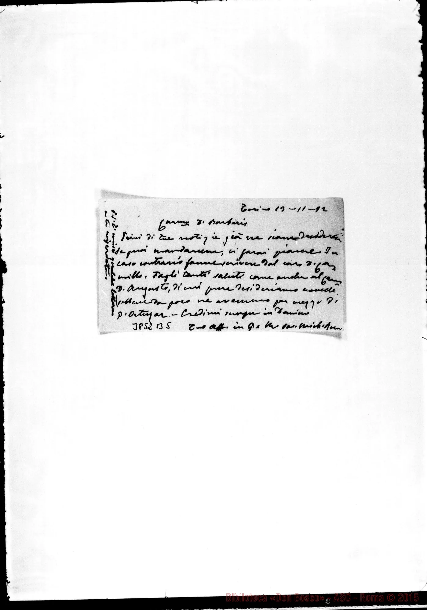 Fotogramma B 5 — « « Torino, 13-11-1892