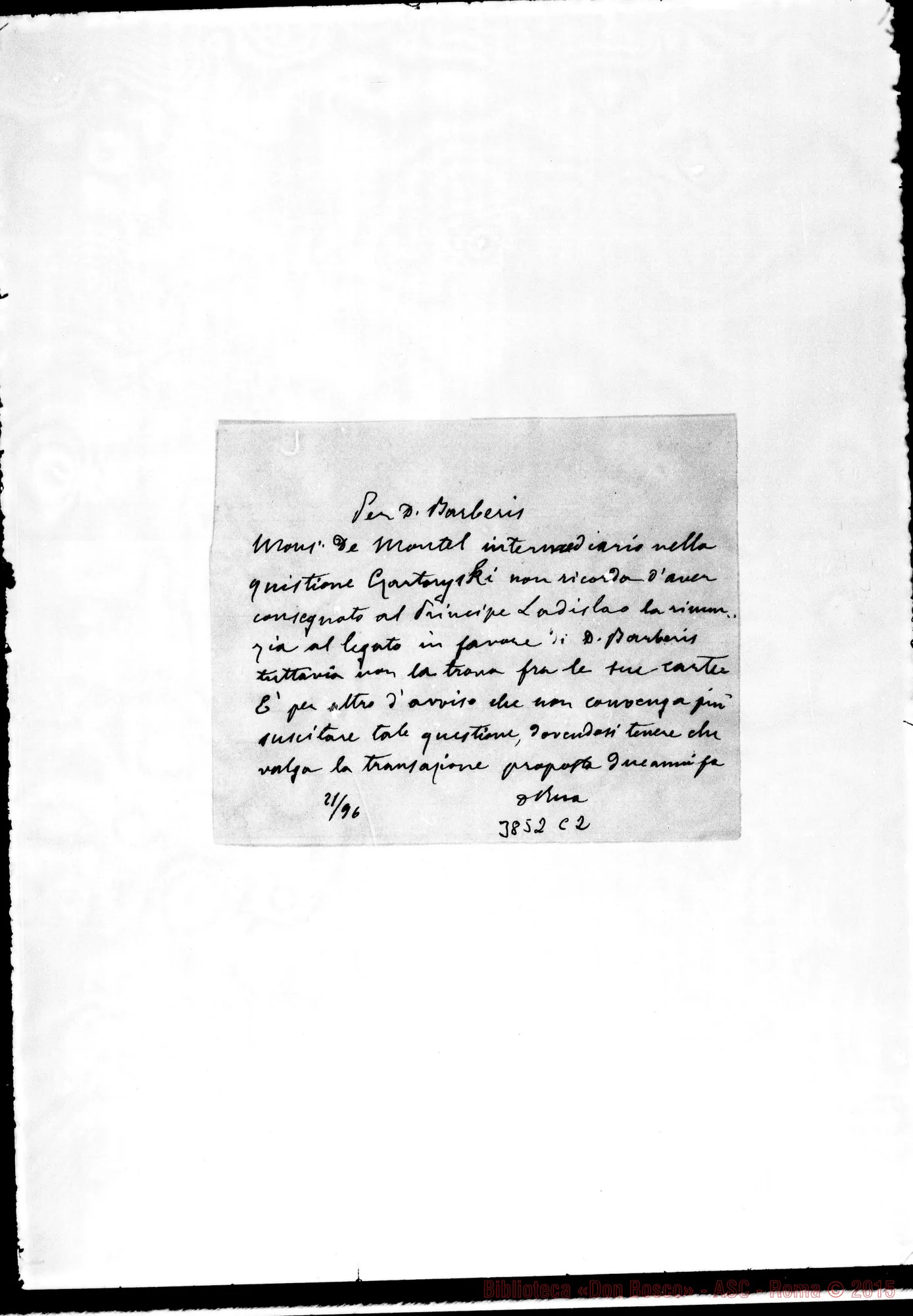 Fotogramma C 2 — « - Torino, 21-01-1896