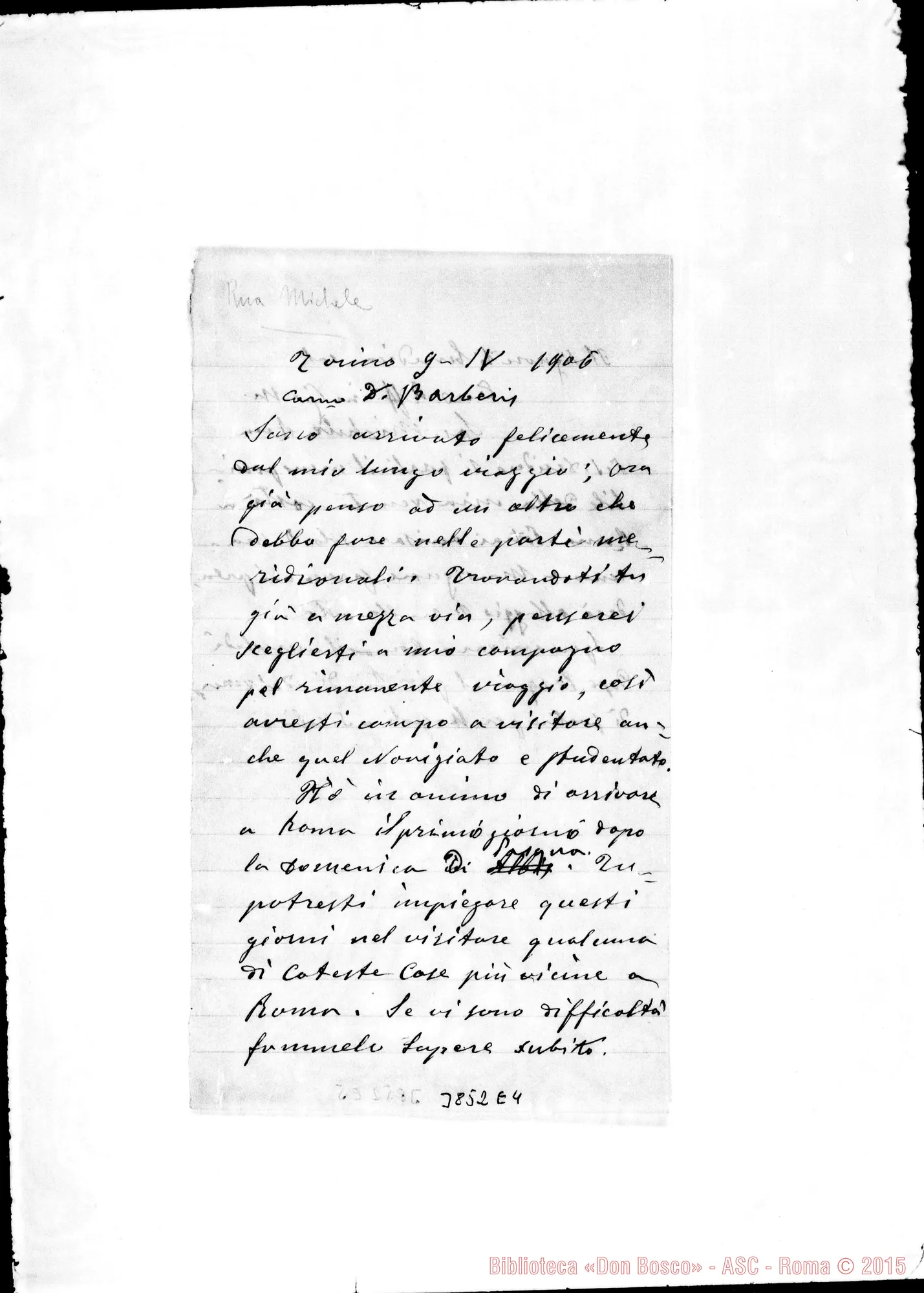 Fotogramma E 4 — « « Torino, 9-04-1906