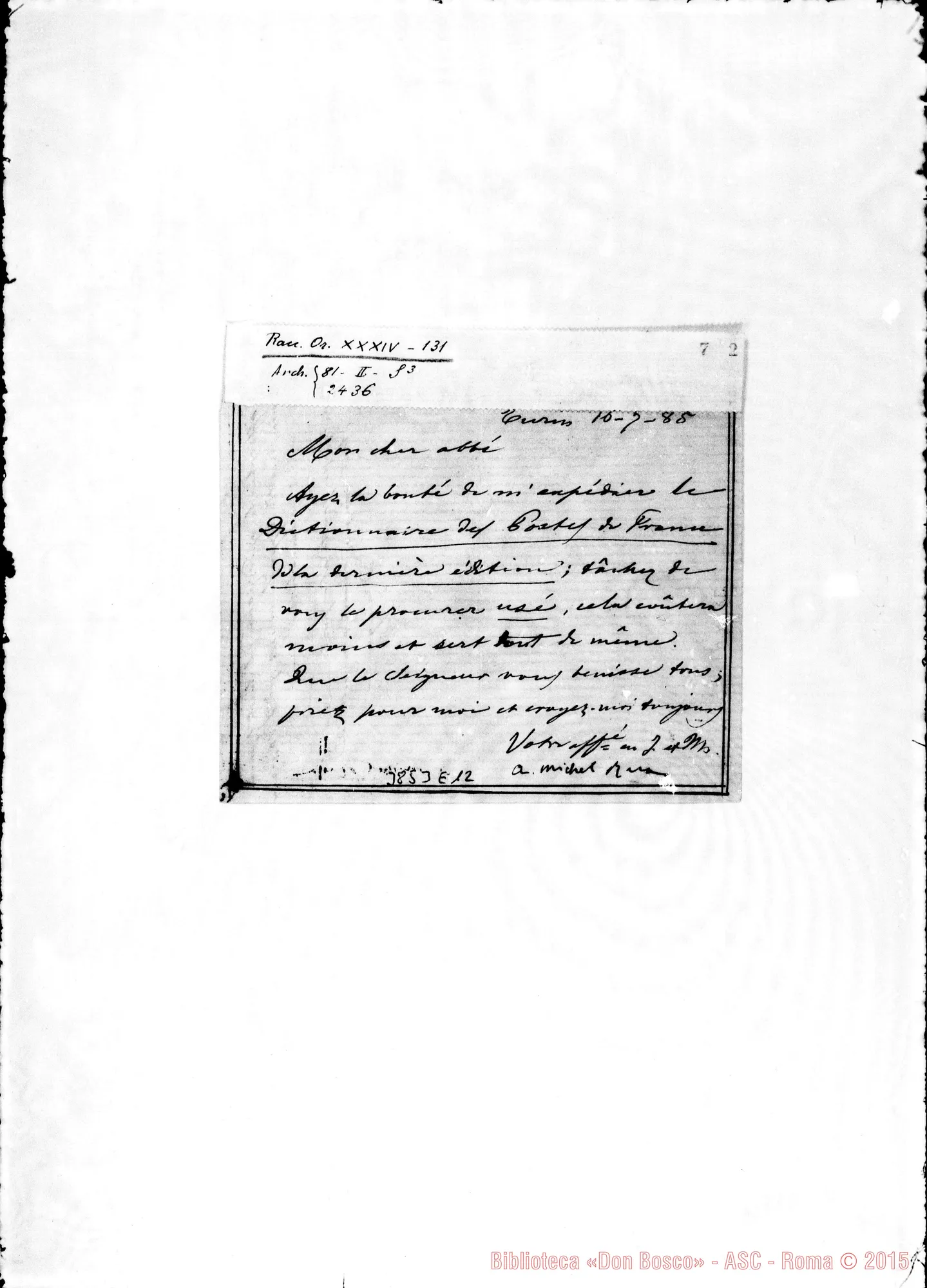 Fotogramma E 12 — « « Torino, 16-07-1885