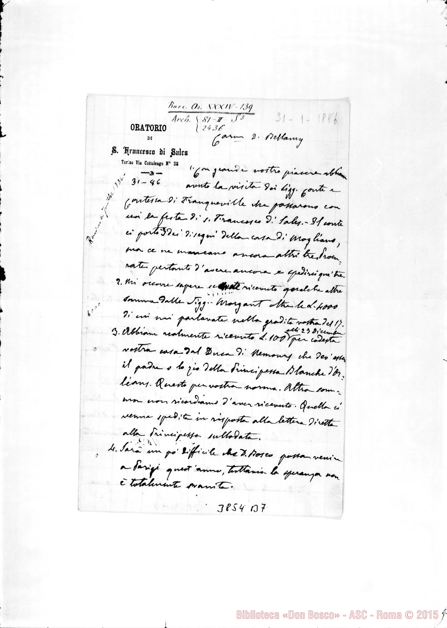 Fotogramma B 7 — « « Torino, 31-01-1886