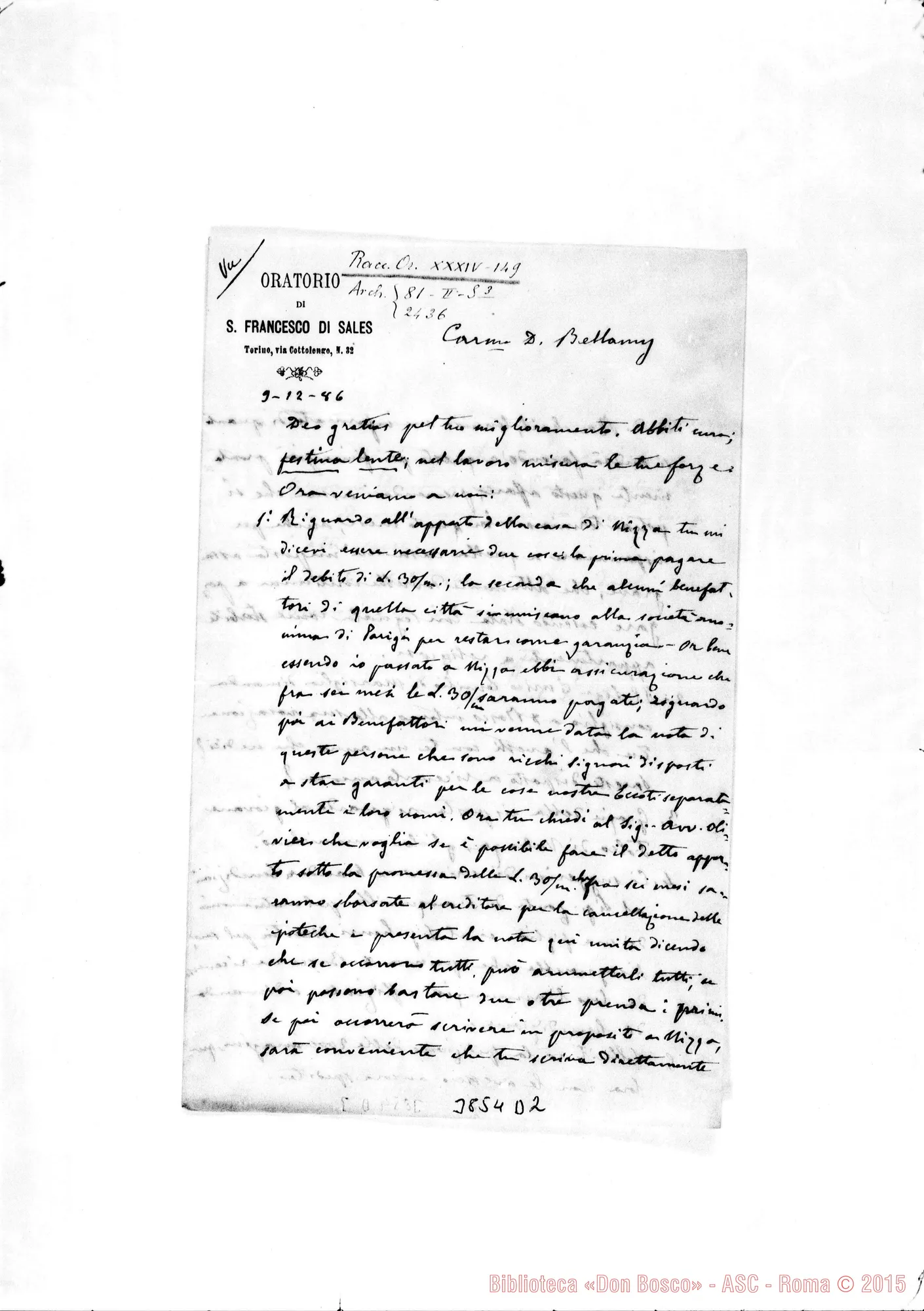 Fotogramma D 2 — « « Torino, 9-12-1886