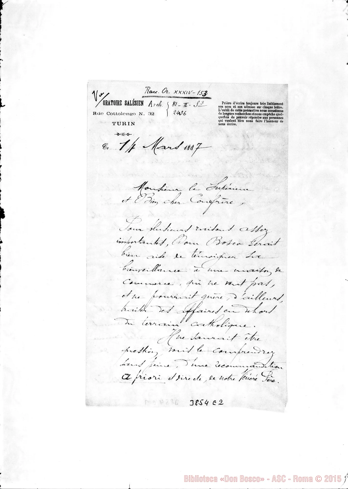 Fotogramma E 2 — « « Torino, 14-03-1887