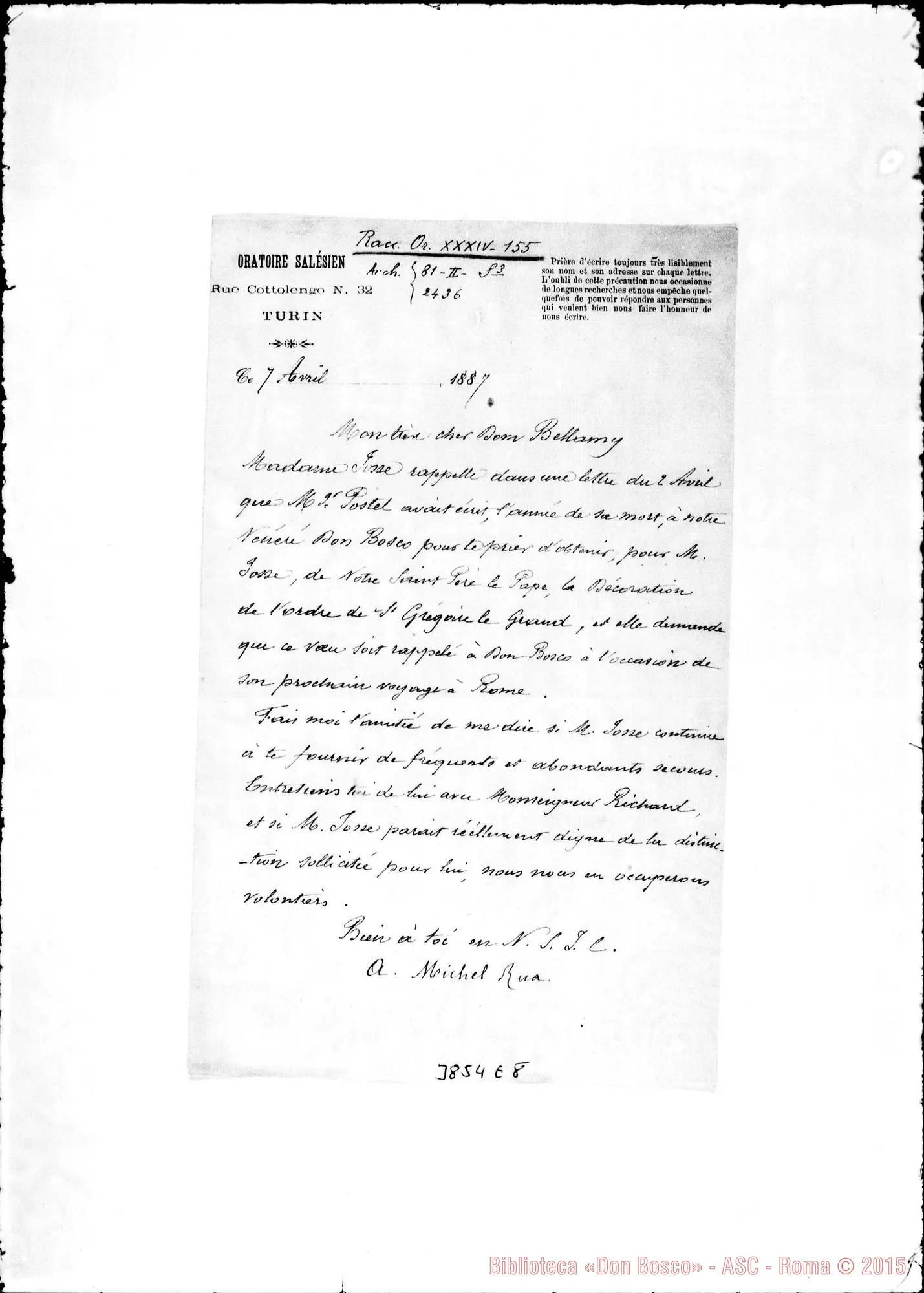 Fotogramma E 8 — « « Torino, 7-04-1887