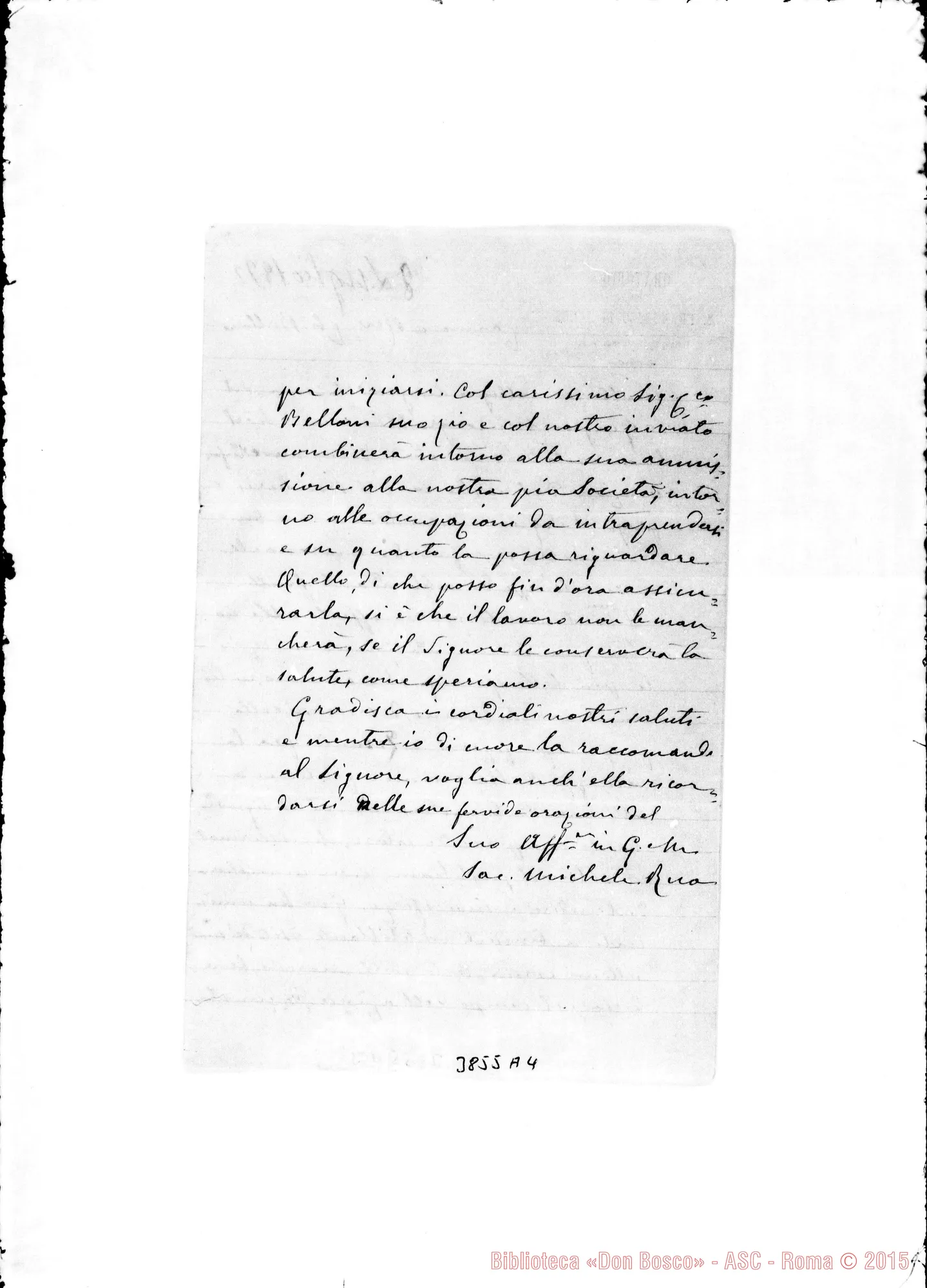 Fotogramma A 4 — Belloni Antonio, can. Torino, 8-07-1892