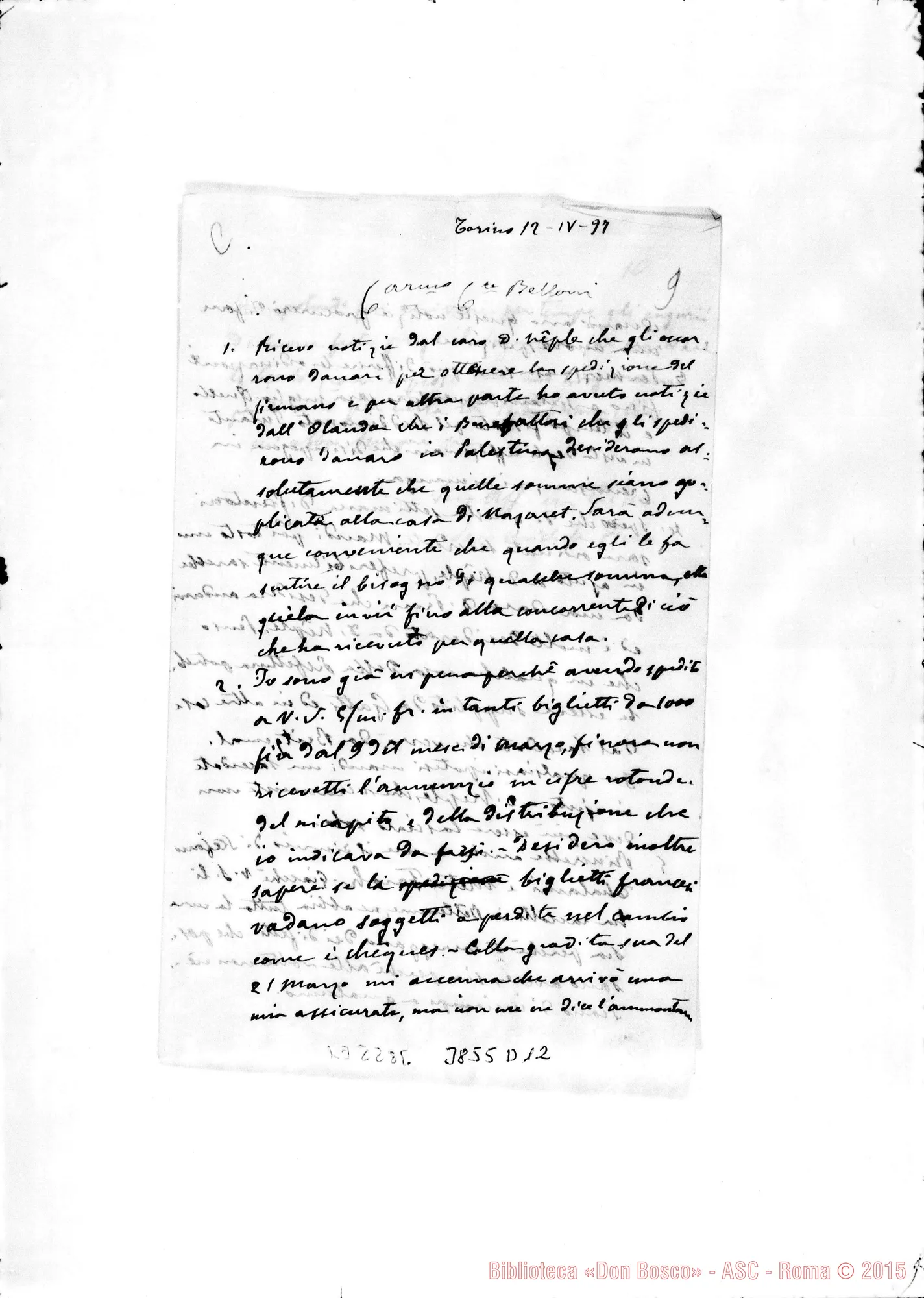 Fotogramma D 12 — « « Torino, 12-04-1897