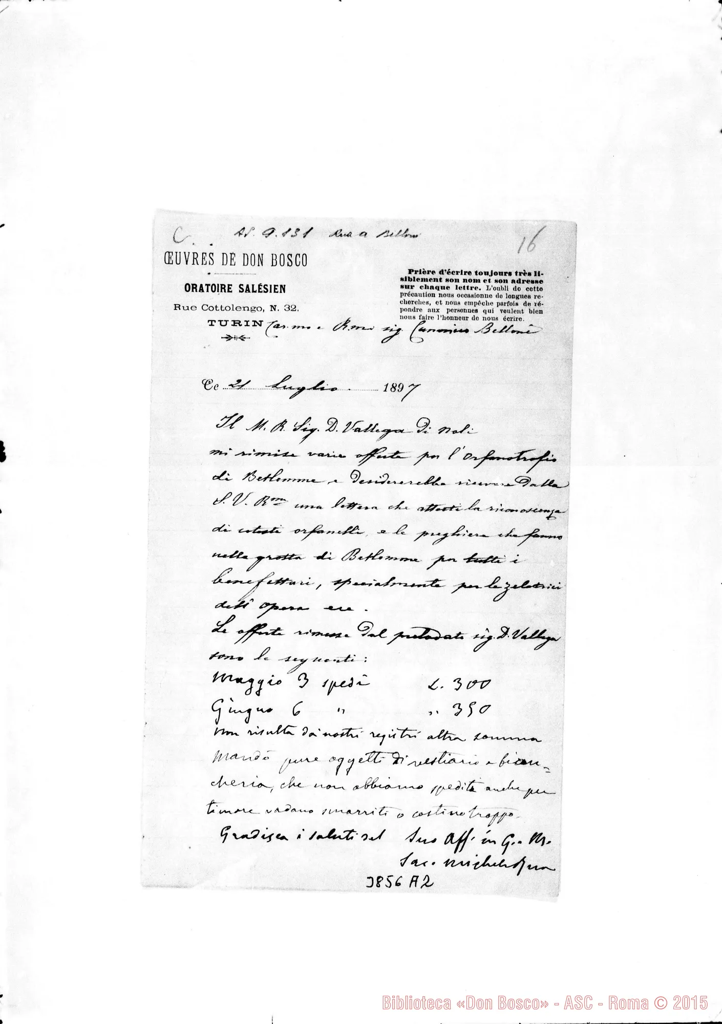 Fotogramma A 2 — « « Torino, 21-07-1897