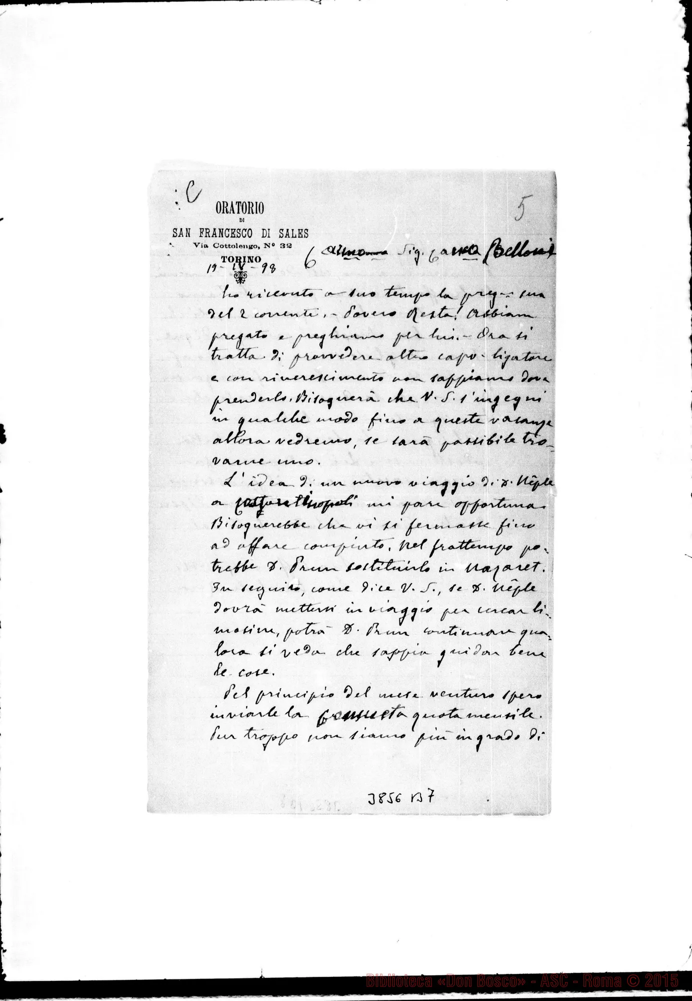 Fotogramma B 7 — « « Torino, 19-04-1898