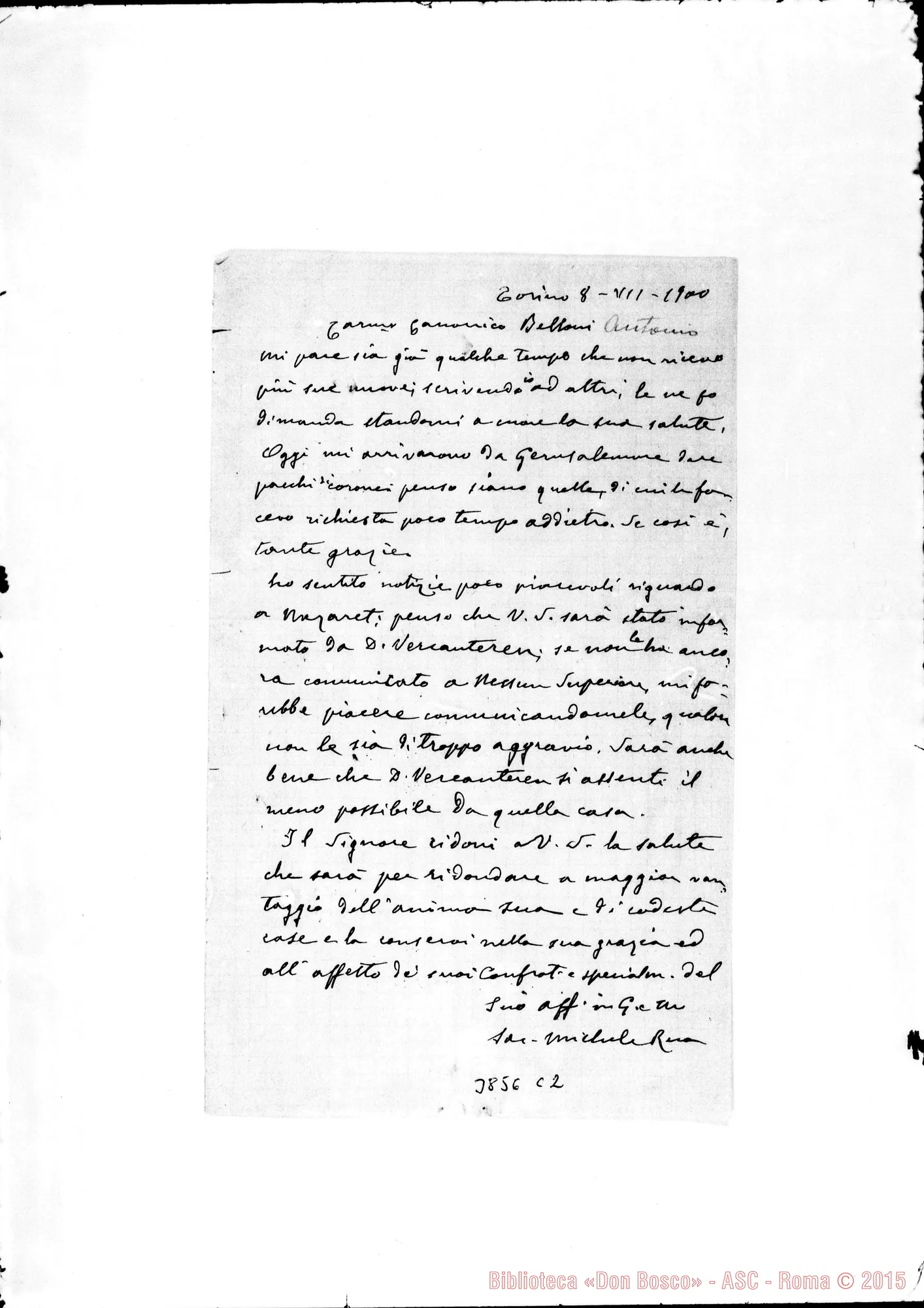 Fotogramma C 2 — « « Torino, 8-07-1900