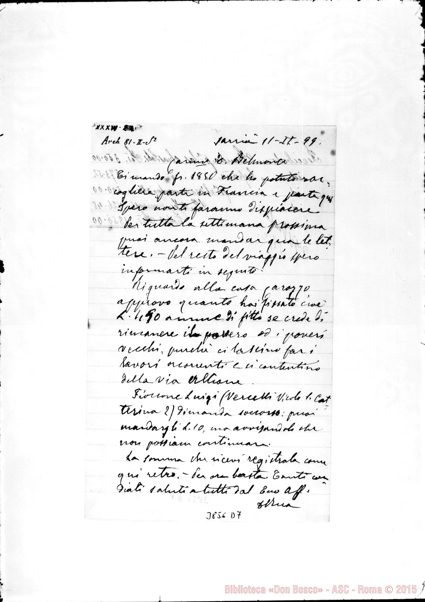Fotogramma D 7 — « « Sarria, 11-02-1899