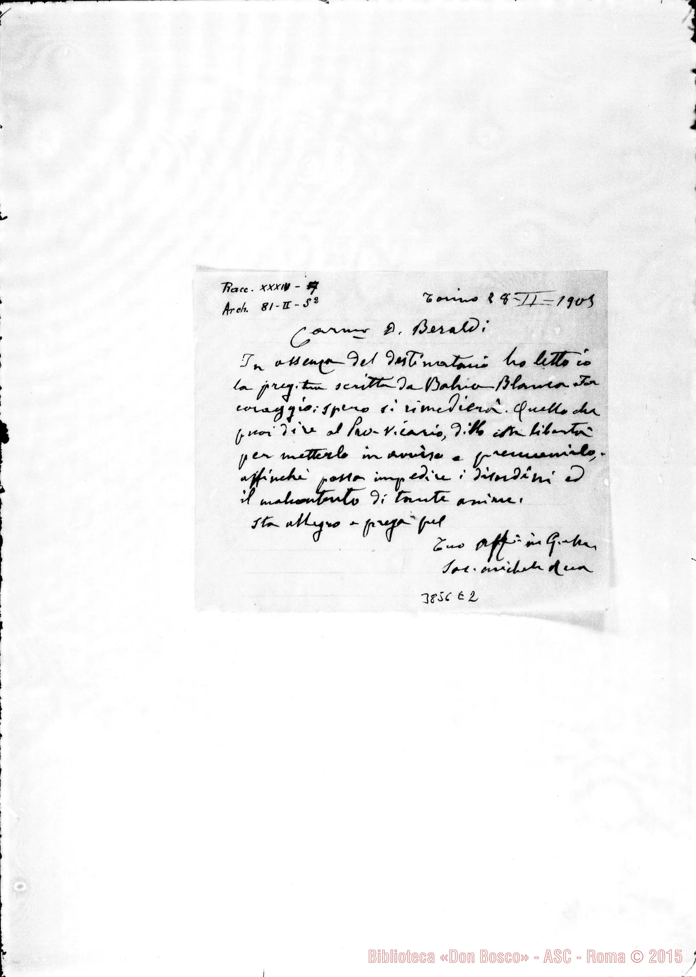 Fotogramma E 2 — « « Torino, 28-02-1905