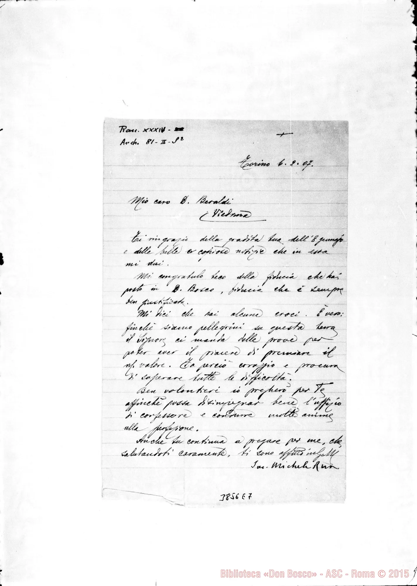 Fotogramma E 7 — « « Torino, 6-02-1907