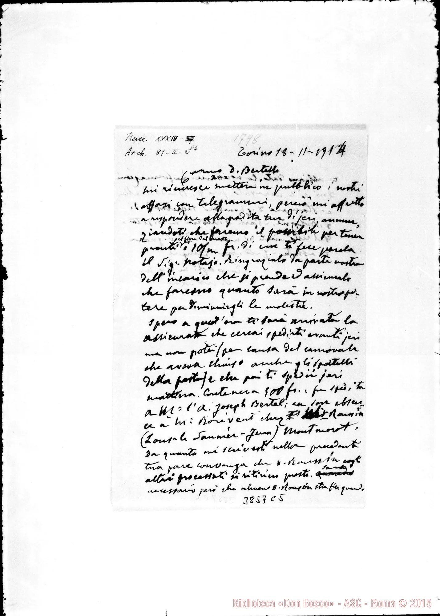 Fotogramma C 5 — « « Torino, 18-11-1904