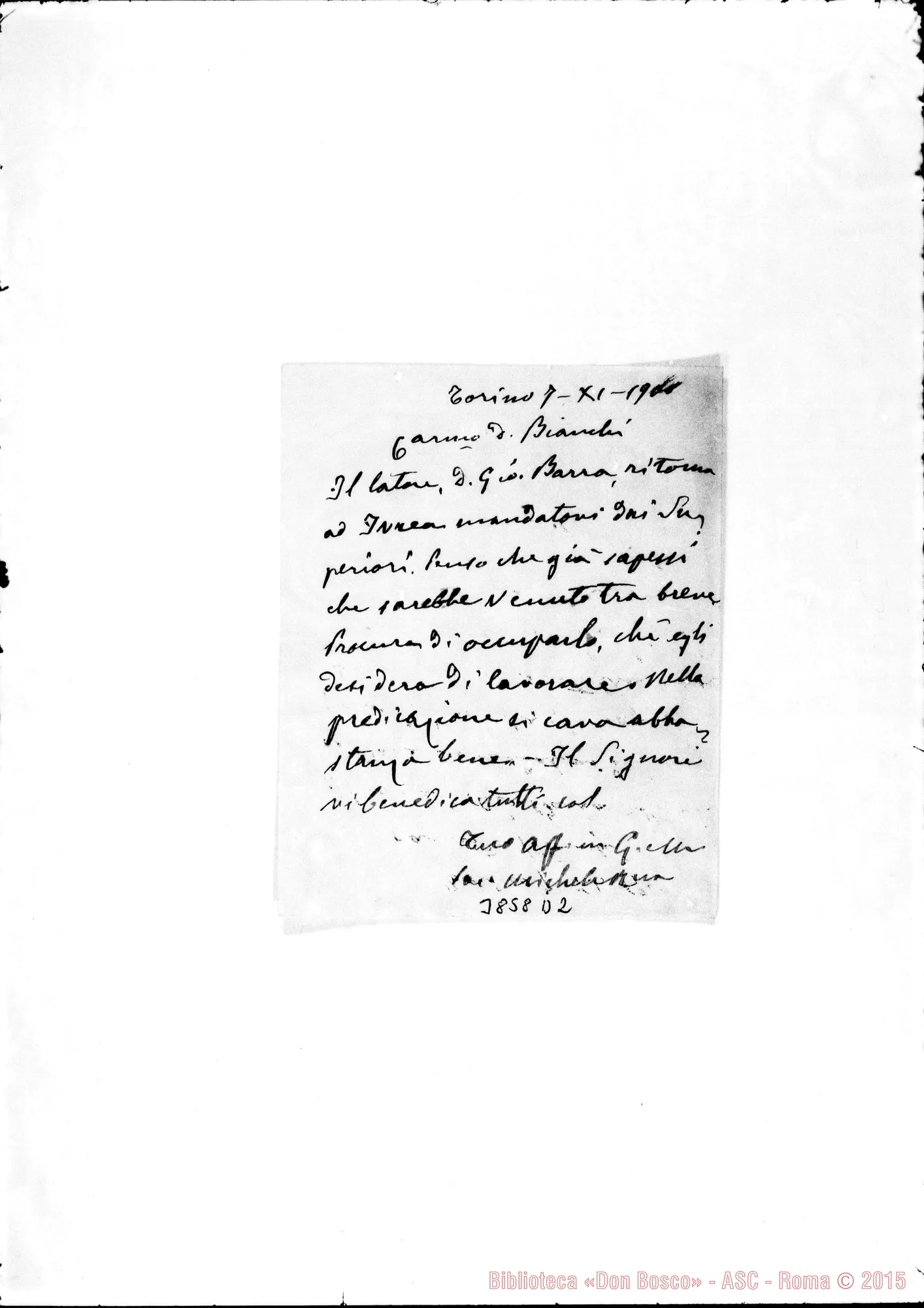 Fotogramma D 2 — « « Torino, 7-11-1901