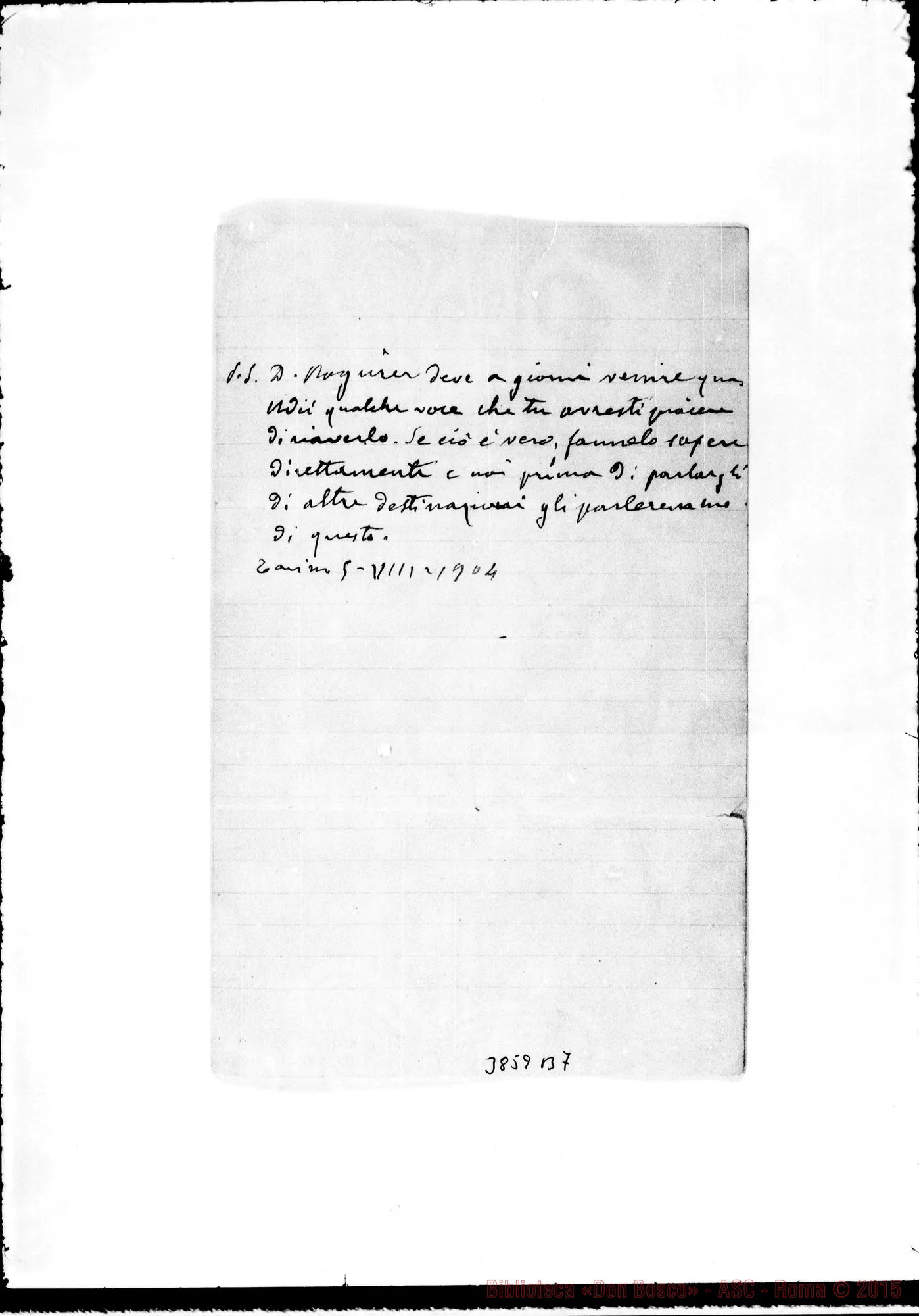 Fotogramma B 7 — « « Torino, 30-07-1904