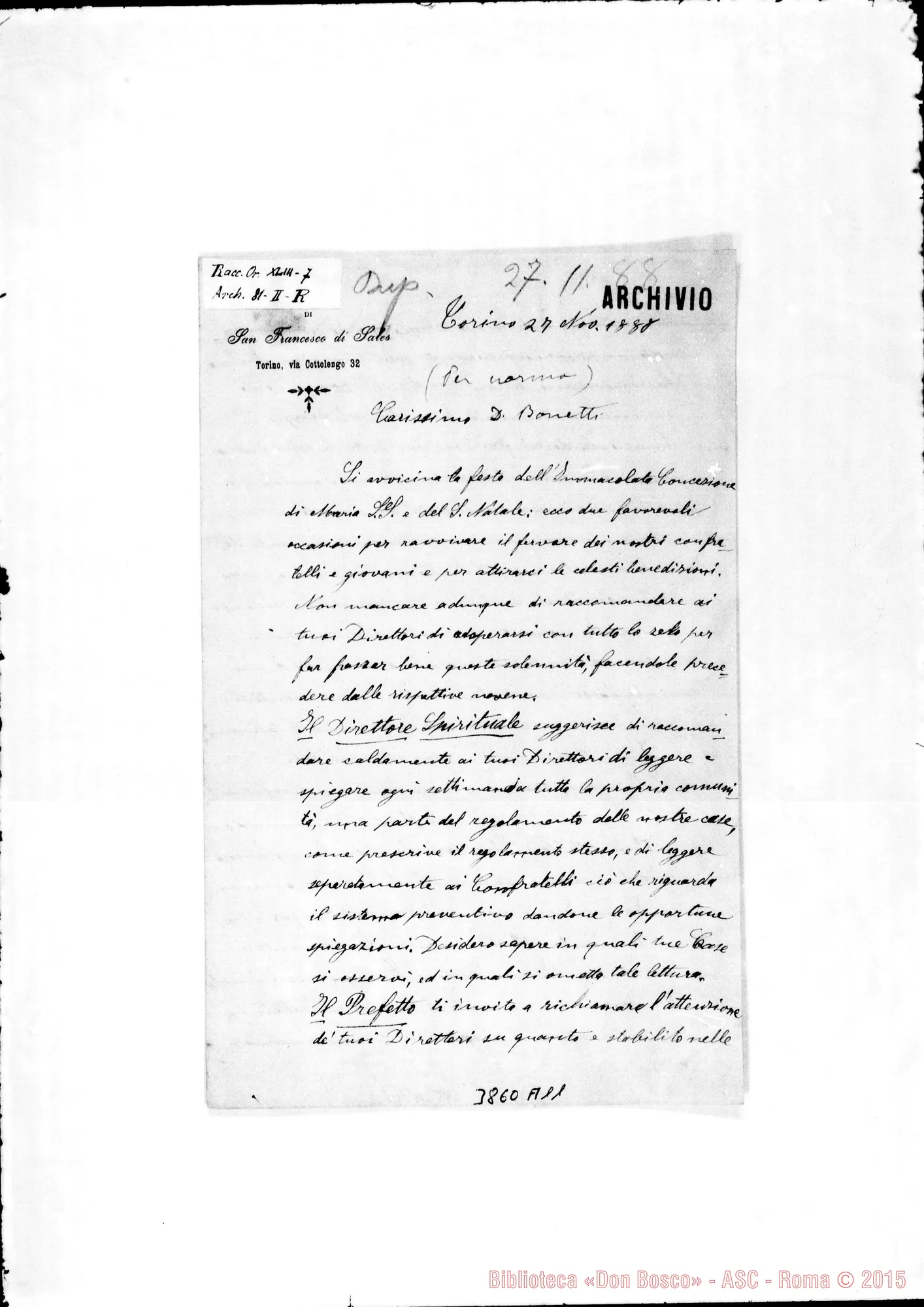 Fotogramma A 11 — « « Torino, 27-11-1888